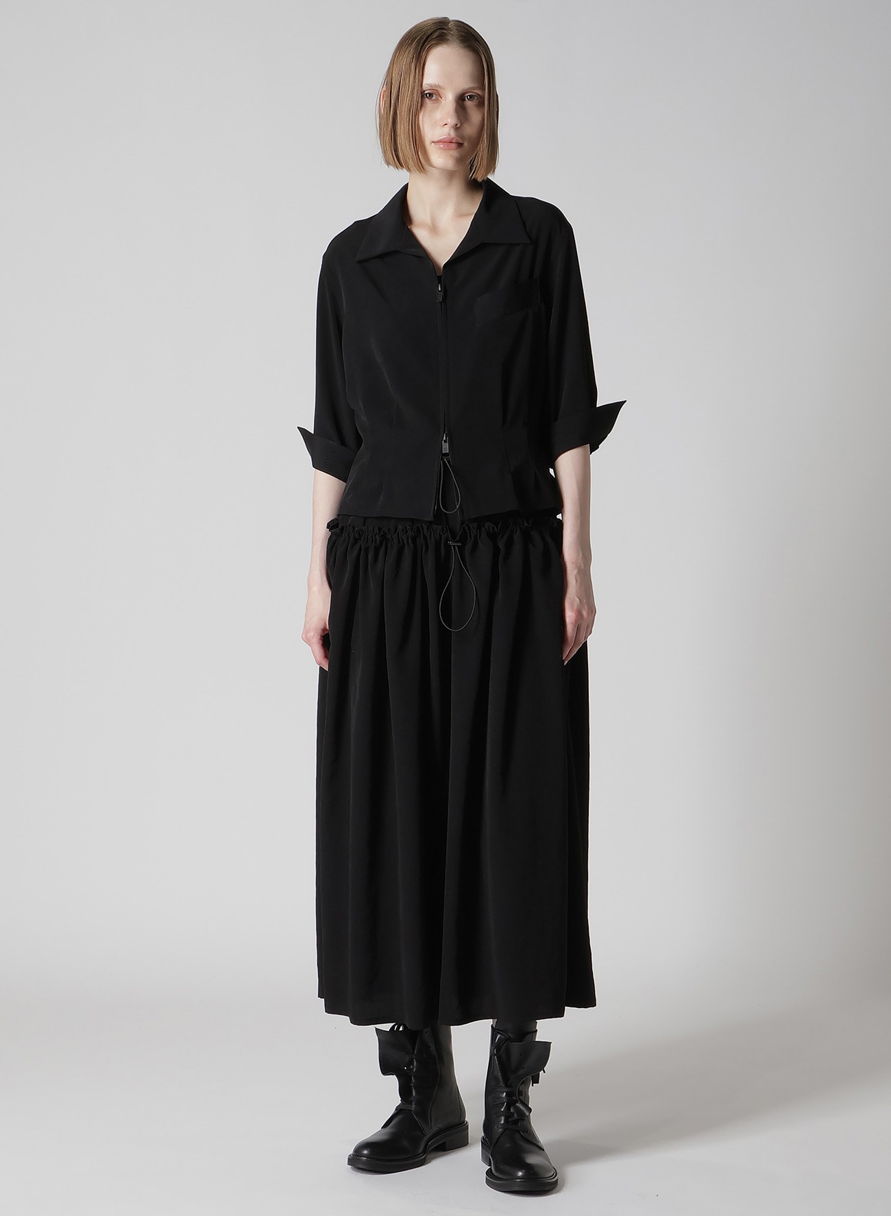 TA/PE CREPE DE CHINE 3/4 SLEEVE BLOUSE