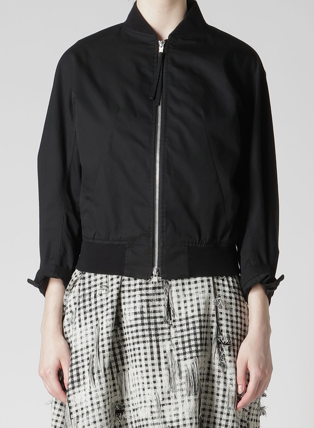 COTTON TWILL SHORT BLOUSON