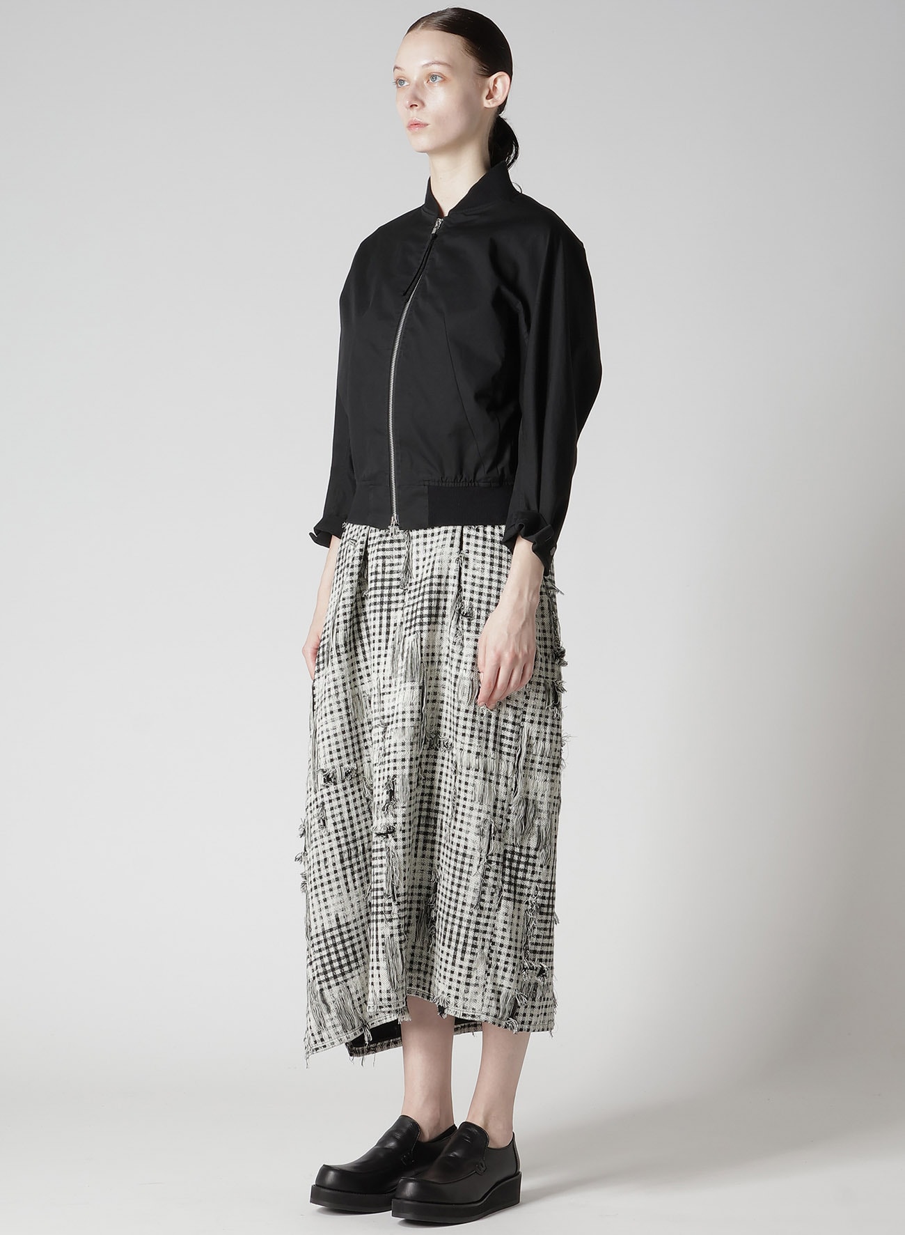 COTTON TWILL SHORT BLOUSON