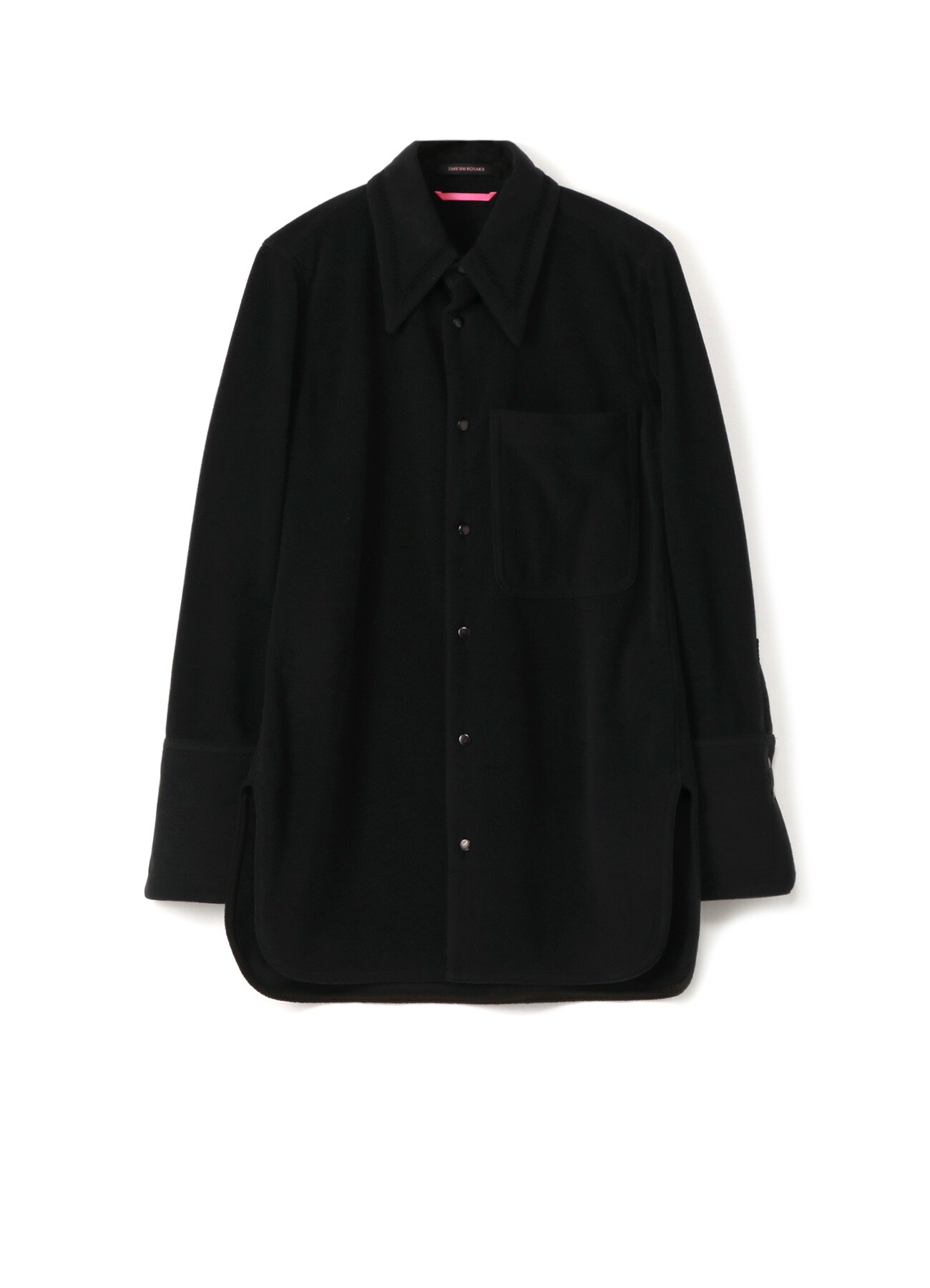 black fleece shirt