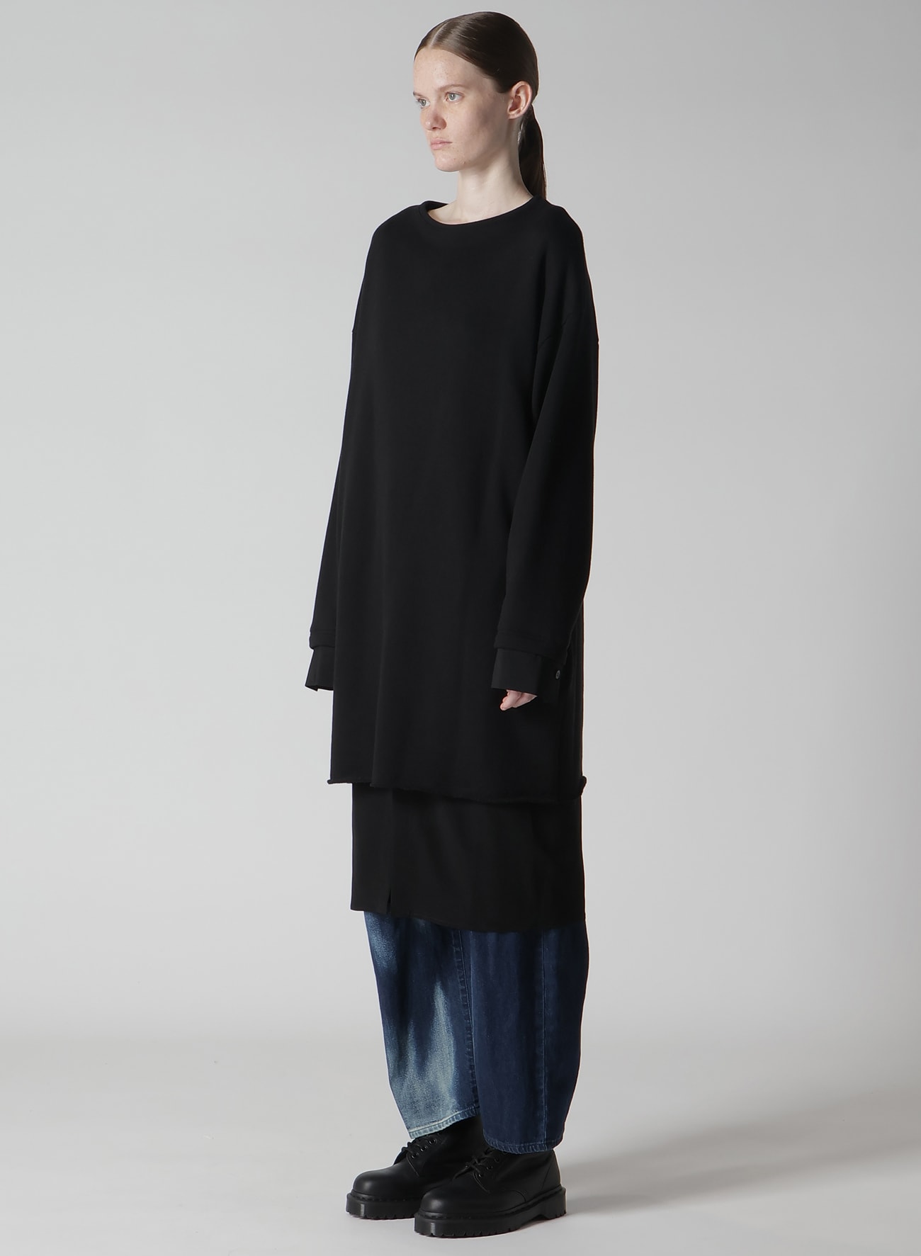 COTTON/CELLULOSE FLEECE DRESS