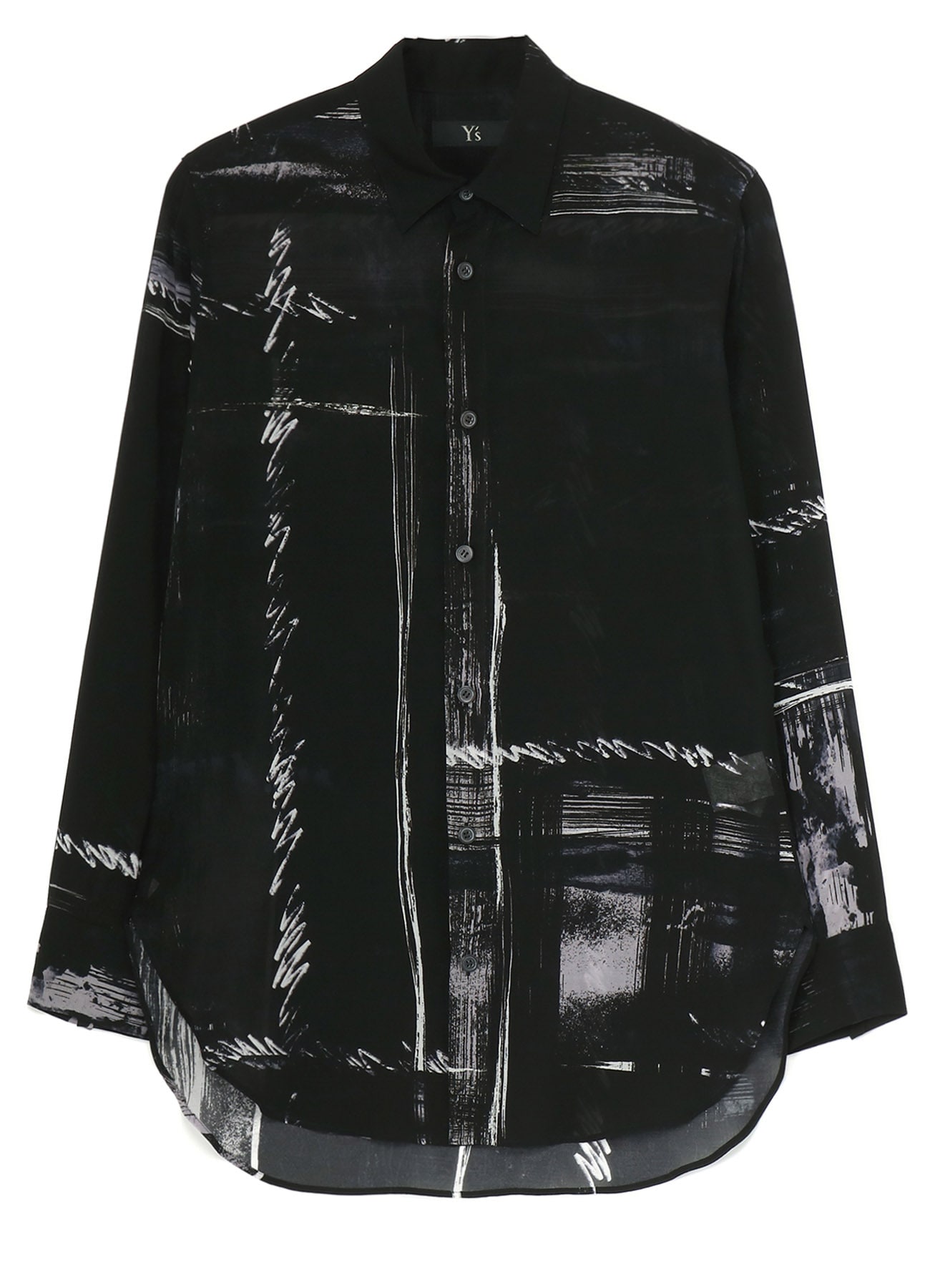 CU/ LAWN BLURRED CHECK BLOUSE