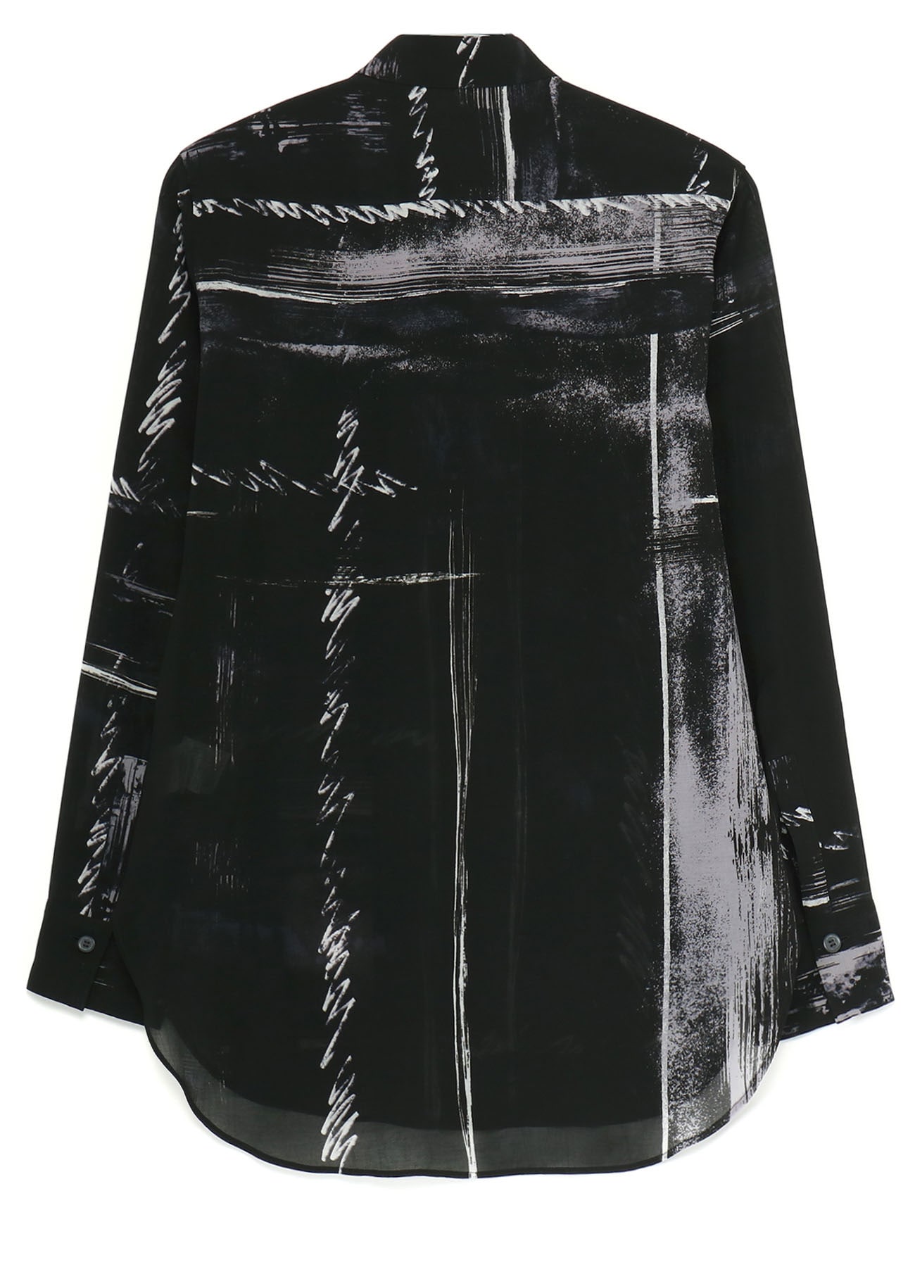 CU/ LAWN BLURRED CHECK BLOUSE