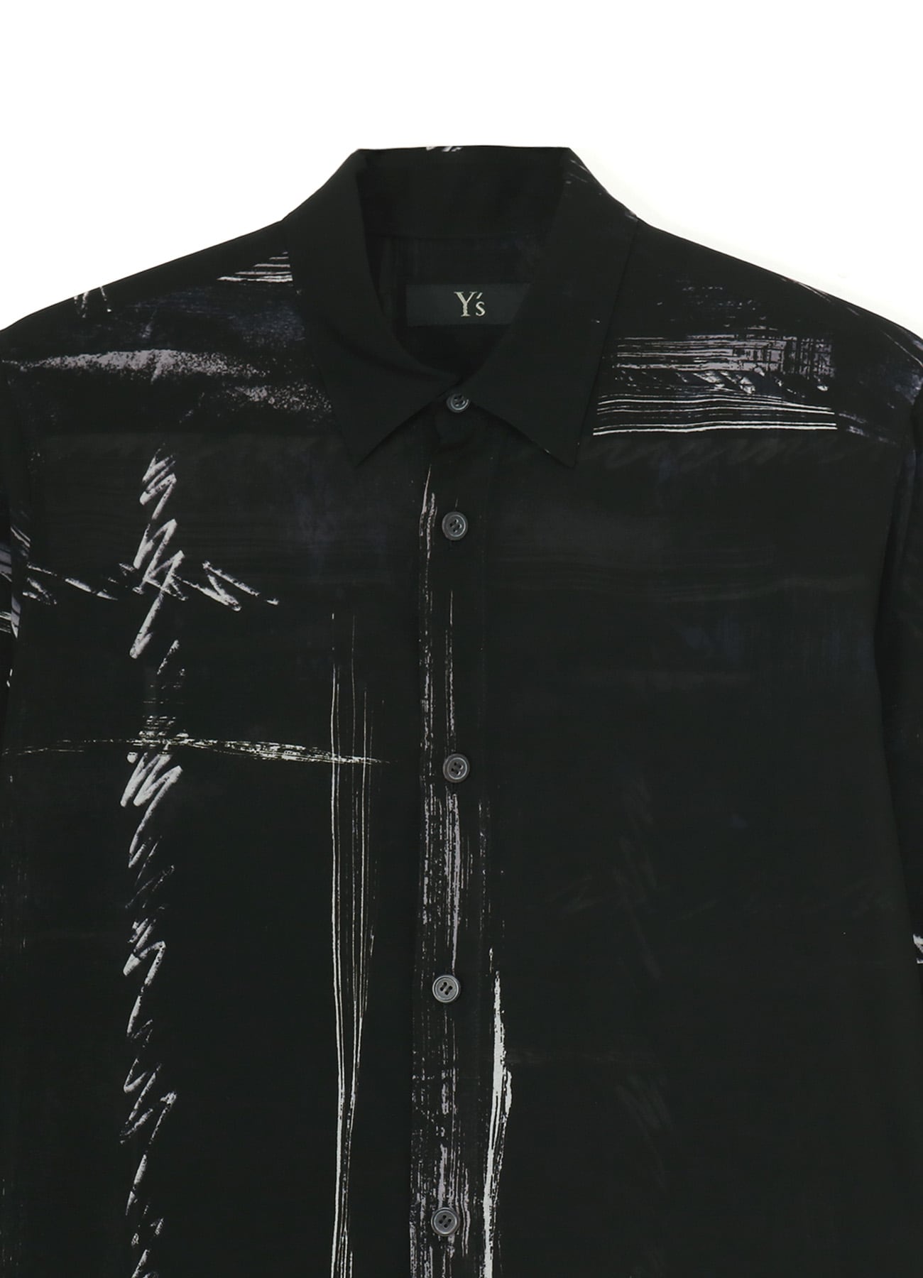 CU/ LAWN BLURRED CHECK BLOUSE