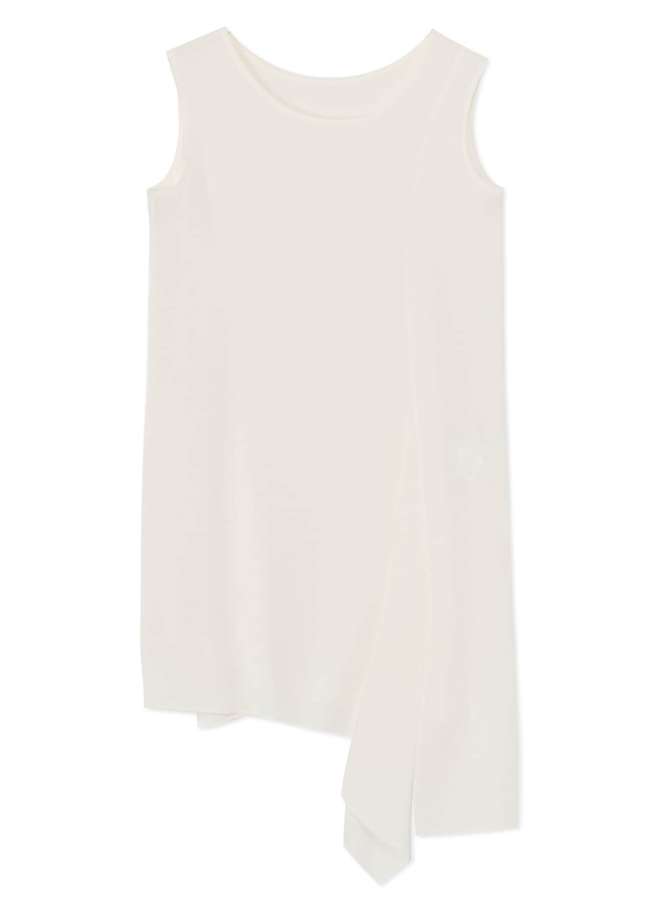 RAYON BROAD LEFT FRONT SLIT BLOUSE