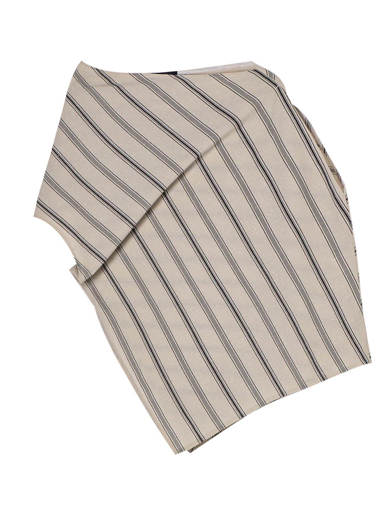 HARD TWISTED STRIPE CONVERTIBLE BLOUSE