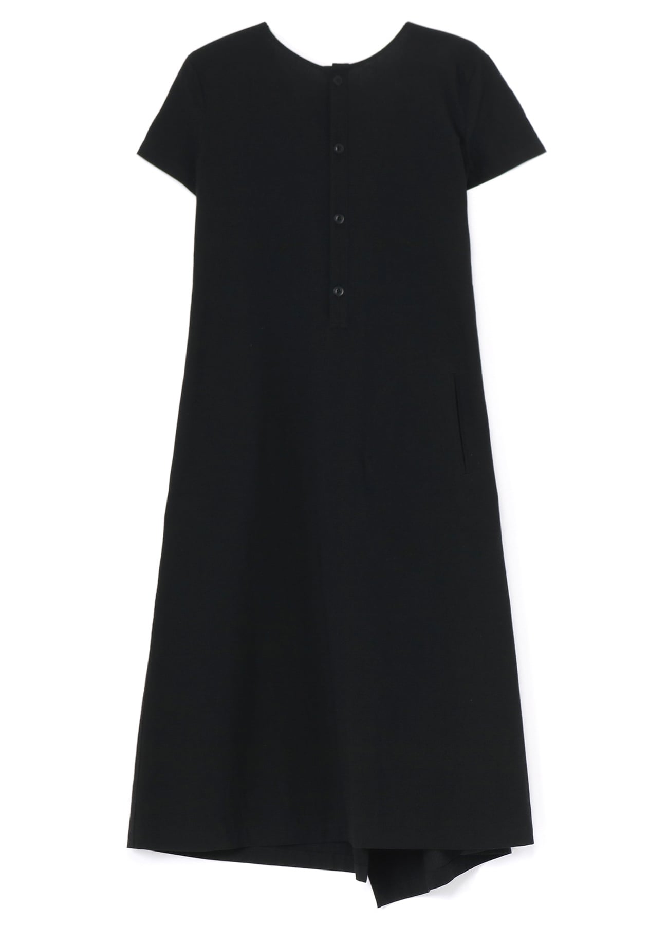 COTTON FLAX POPLIN BACK TIE DRESS