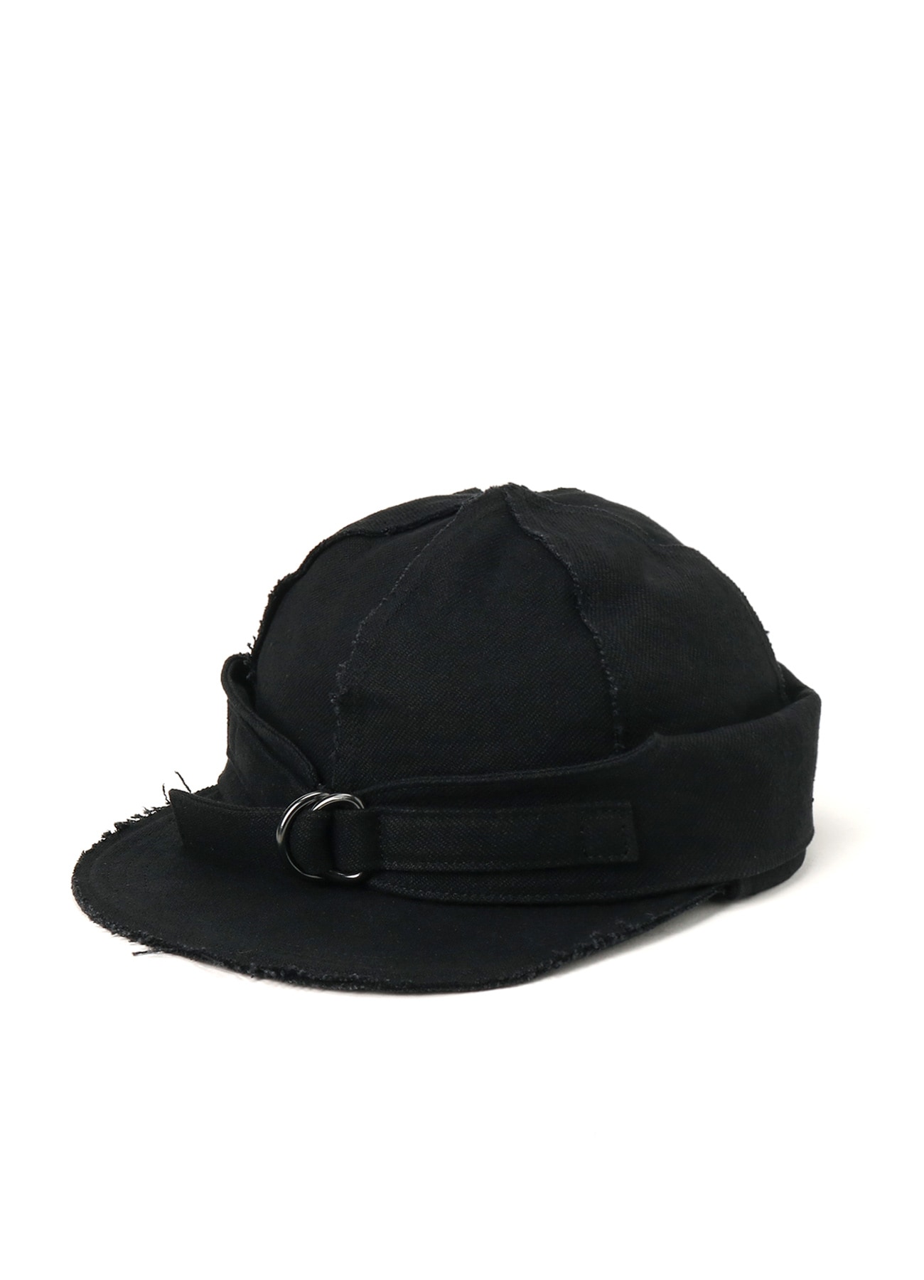 WASHER GABARDINE CAP WITH EARMUFFS(S Black): Y's｜THE SHOP YOHJI 