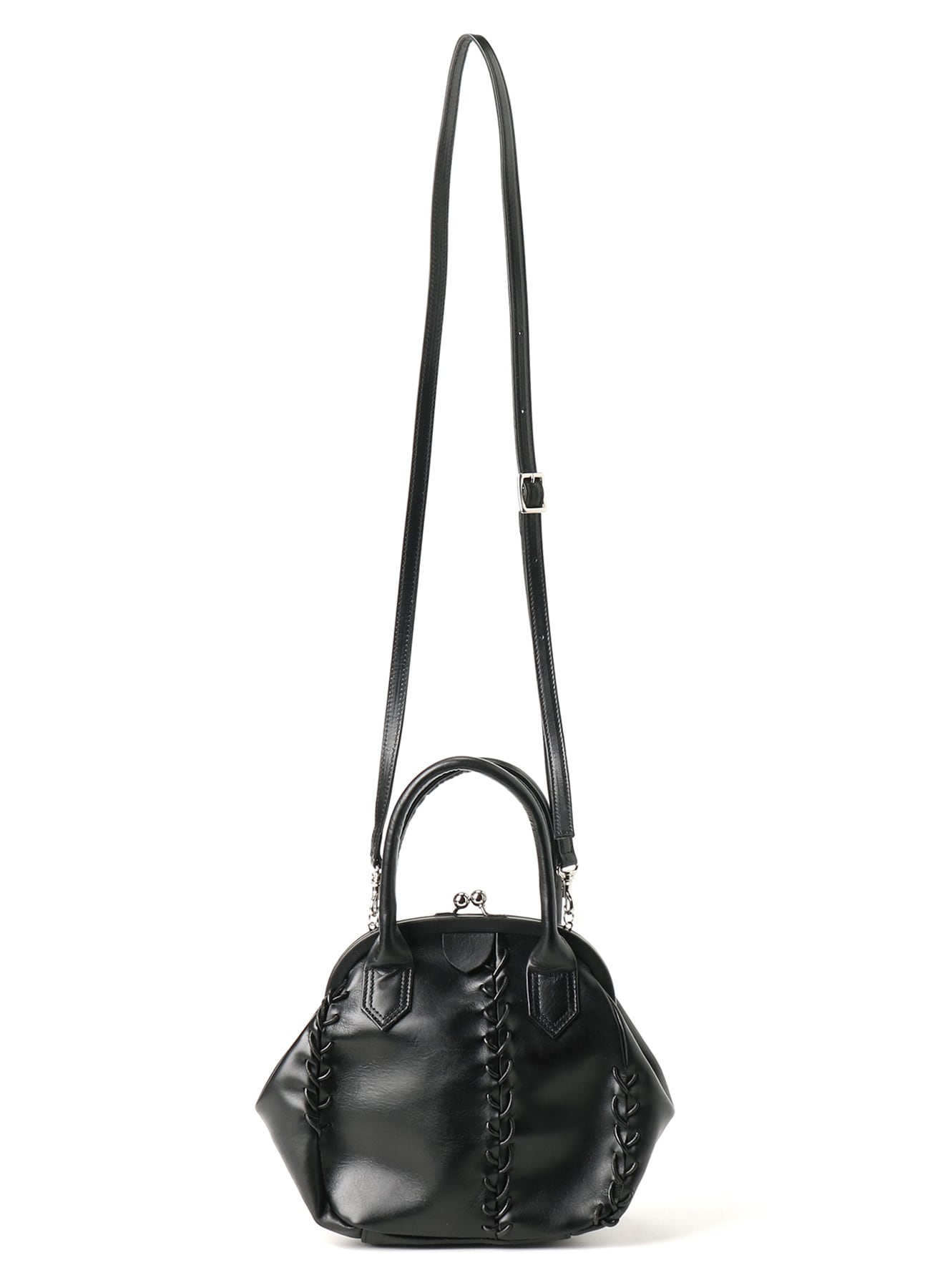バッグ【0117-2】Lace-up handbag