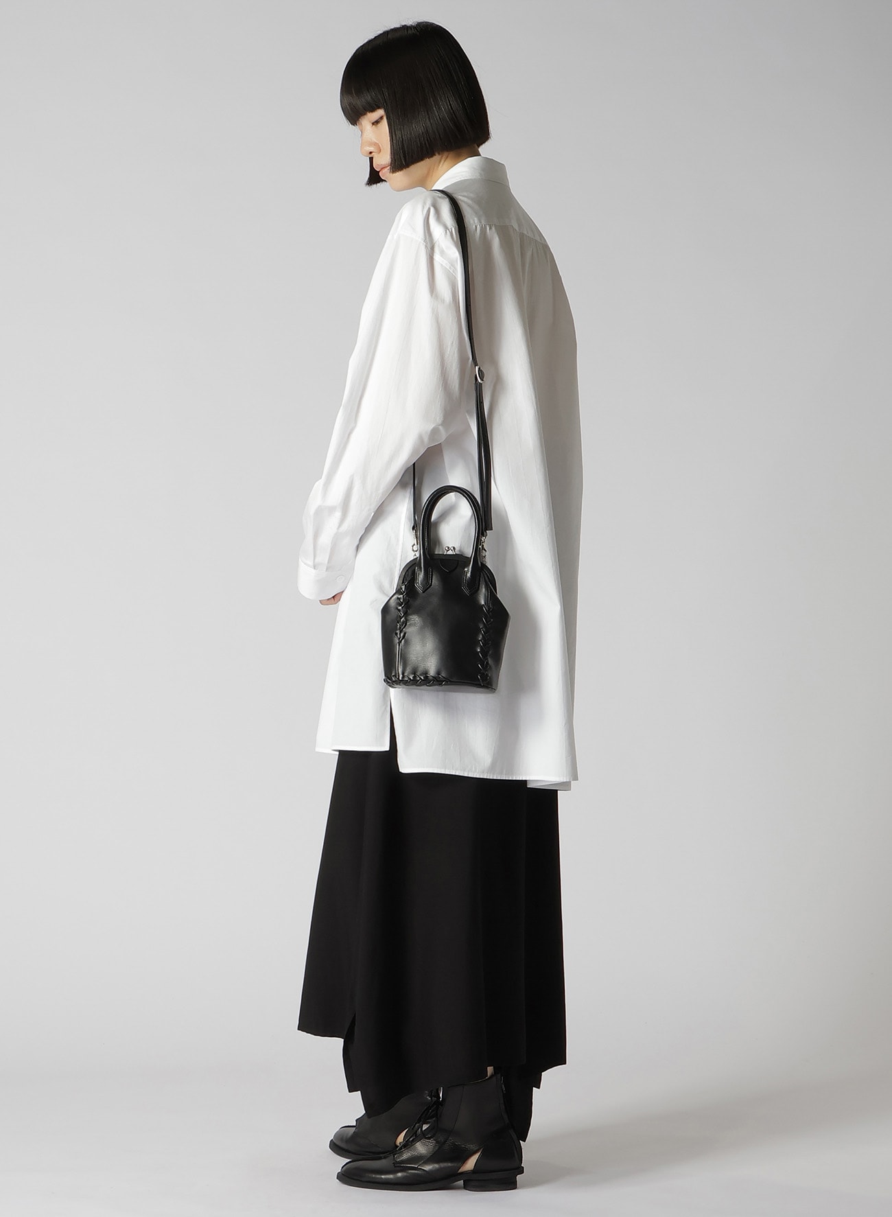 【0117-2】Lace-up handbagファッション
