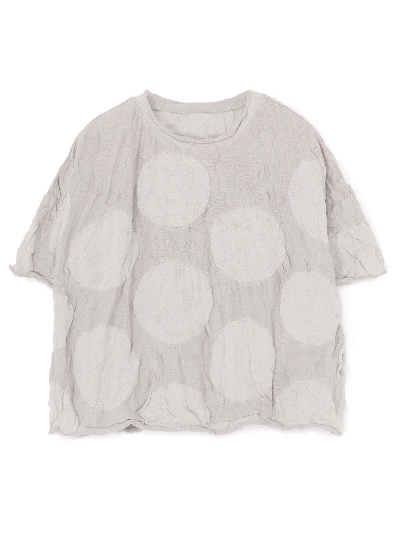30/2 X 150D BIG POLKA DOT LINKS PULLOVER(S Light Grey): Y's｜THE 