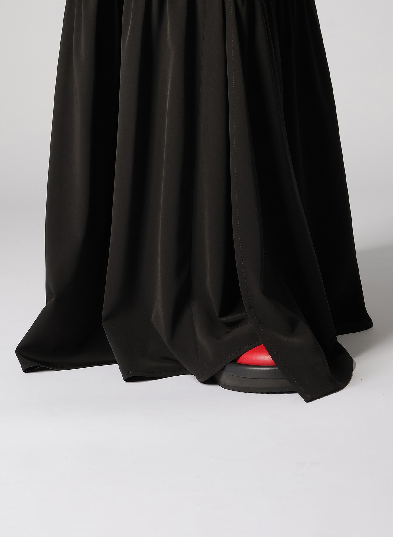 TRIACETATE/POLYESTER TEARED SKIRT(XS Black): Y's.｜THE SHOP 