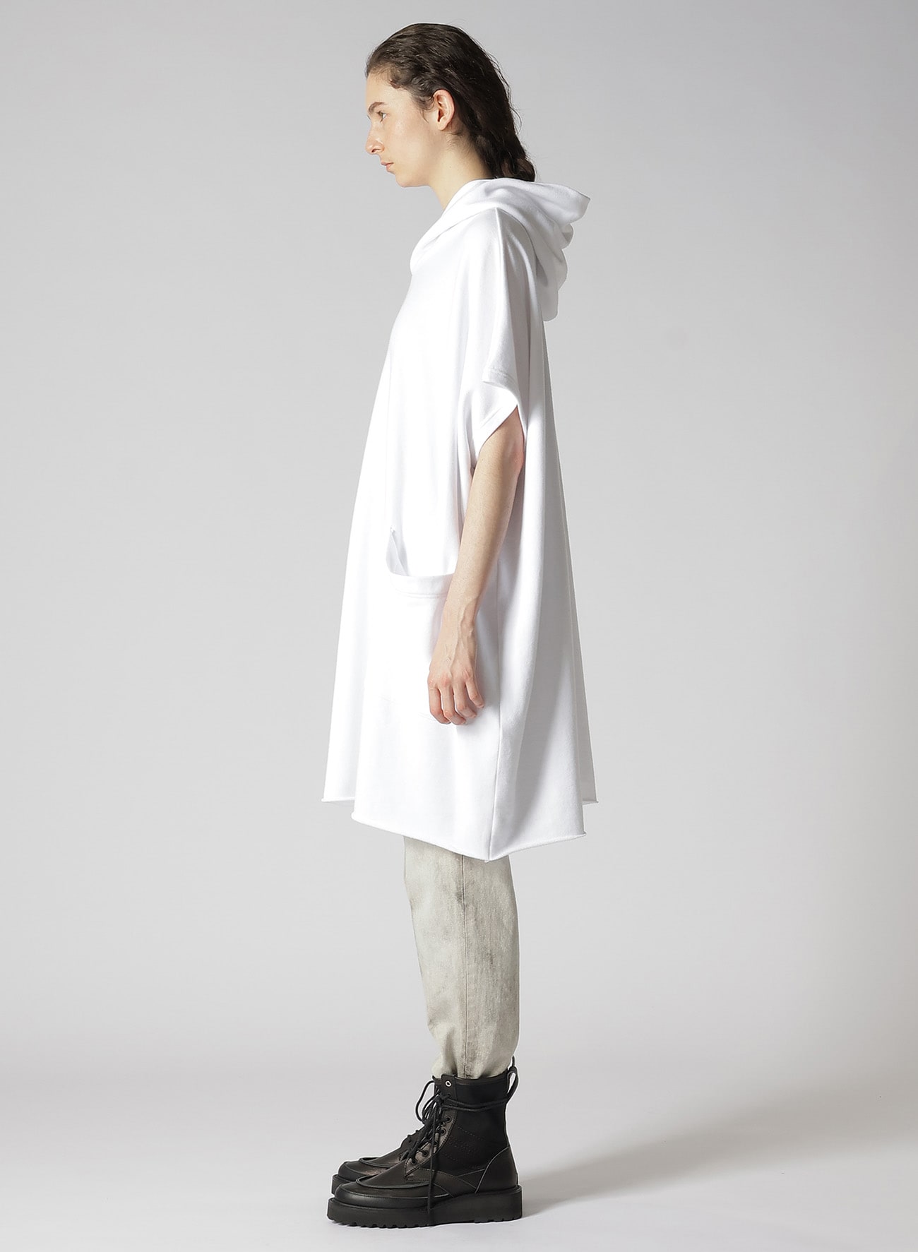SOFT FRENCH TERRY FRENCH SLEEVE HOODIE(S Off White): Y's｜THE SHOP 