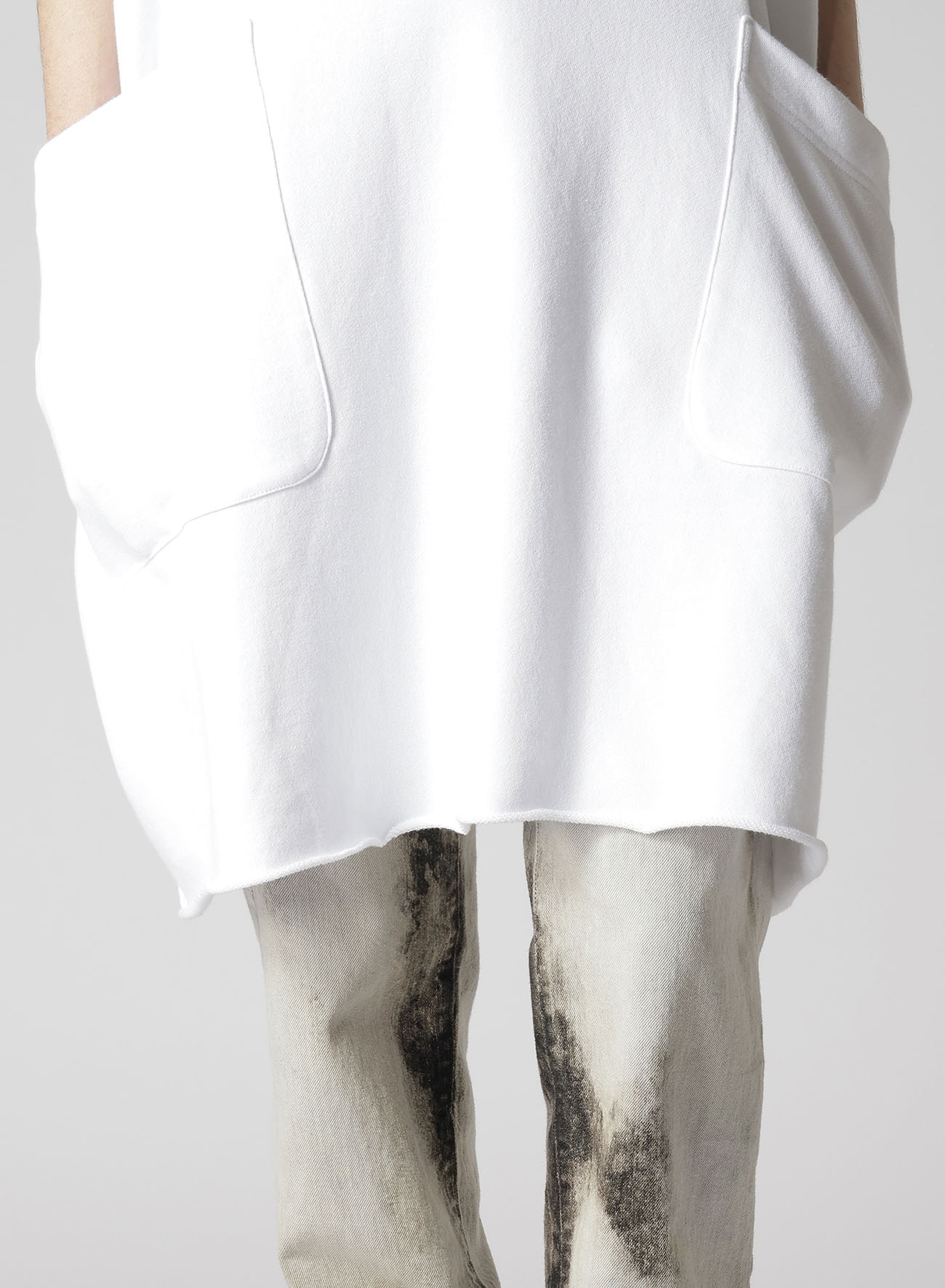 SOFT FRENCH TERRY FRENCH SLEEVE HOODIE(S Off White): Y's｜THE SHOP 
