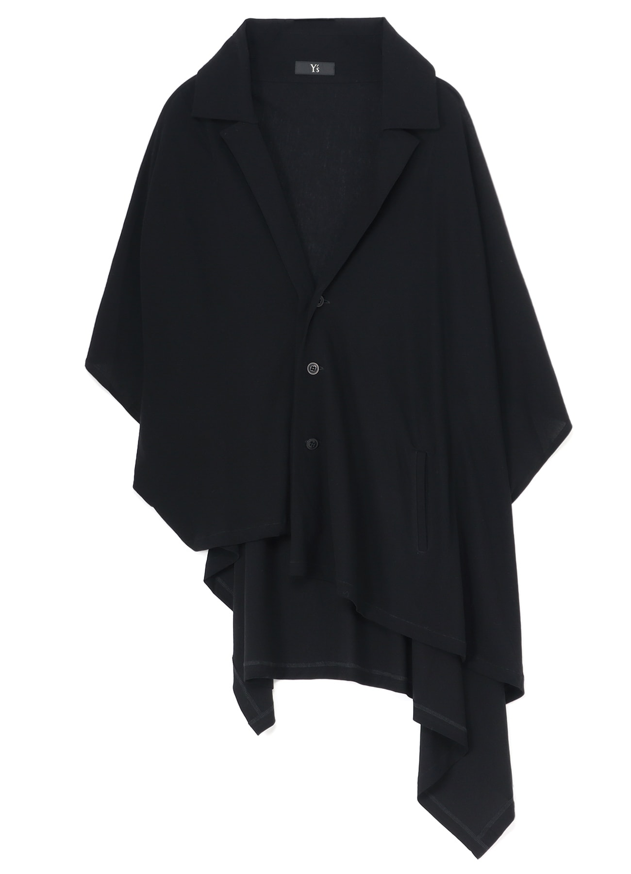 HARD TWISTED COTTON JERSEY JACKET CARDIGAN(S Black): Y's｜THE SHOP 