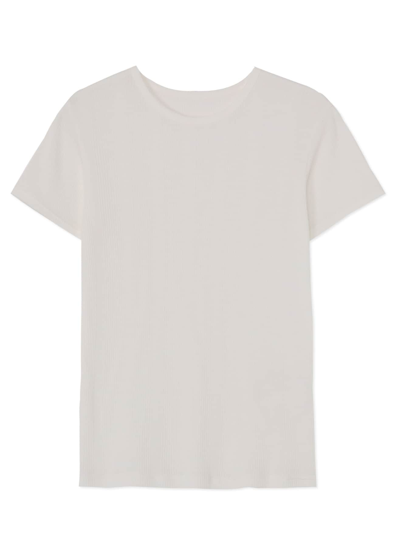 C/RY RANDOM RIB ROUND NECK HALF SLEEVE T