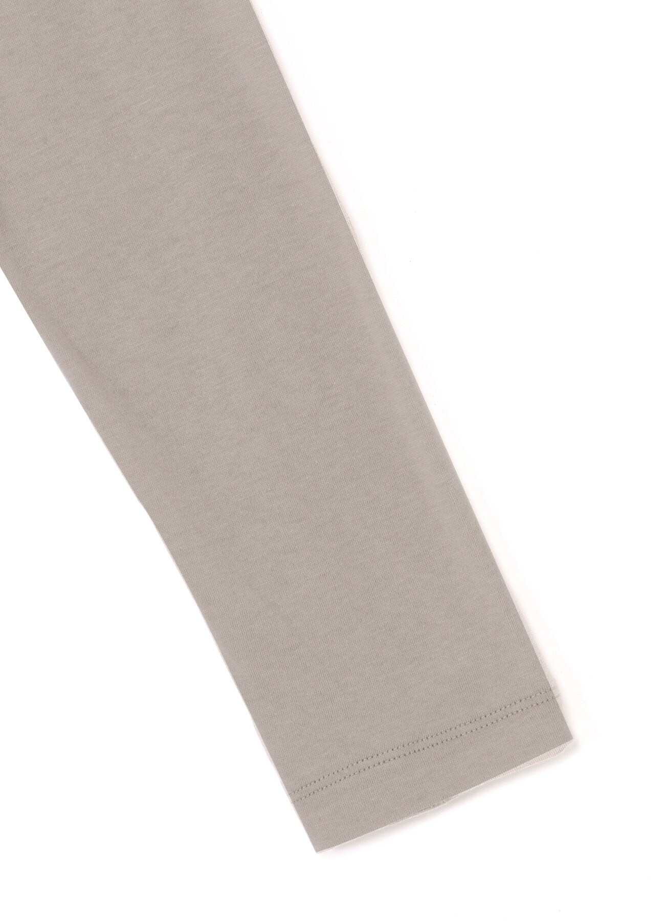 COTTON JERSEY SIDE FLARE LONG SLEEVE T