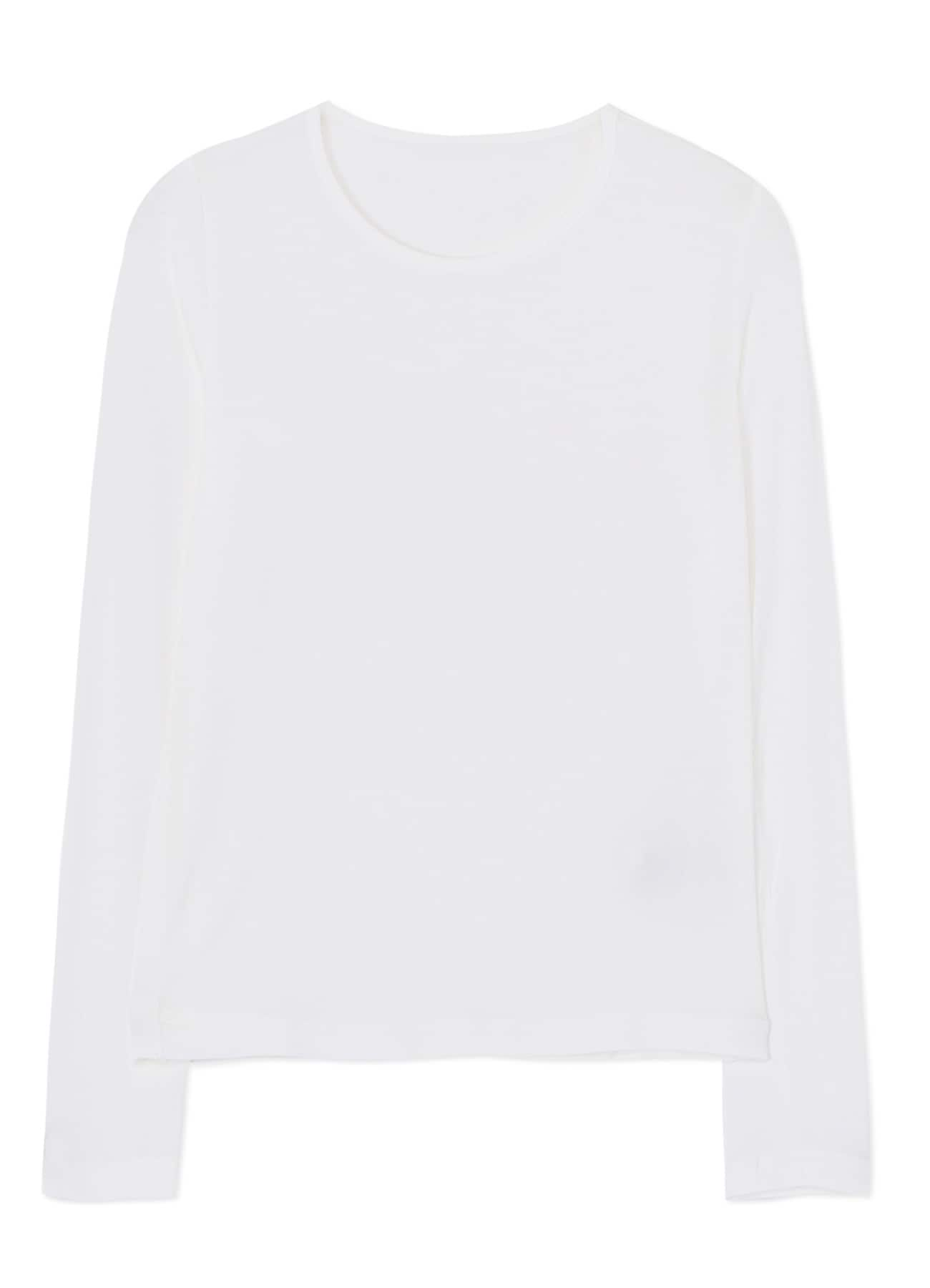 RAYON JERSEY ROUND NECK LONG SLEEVE T