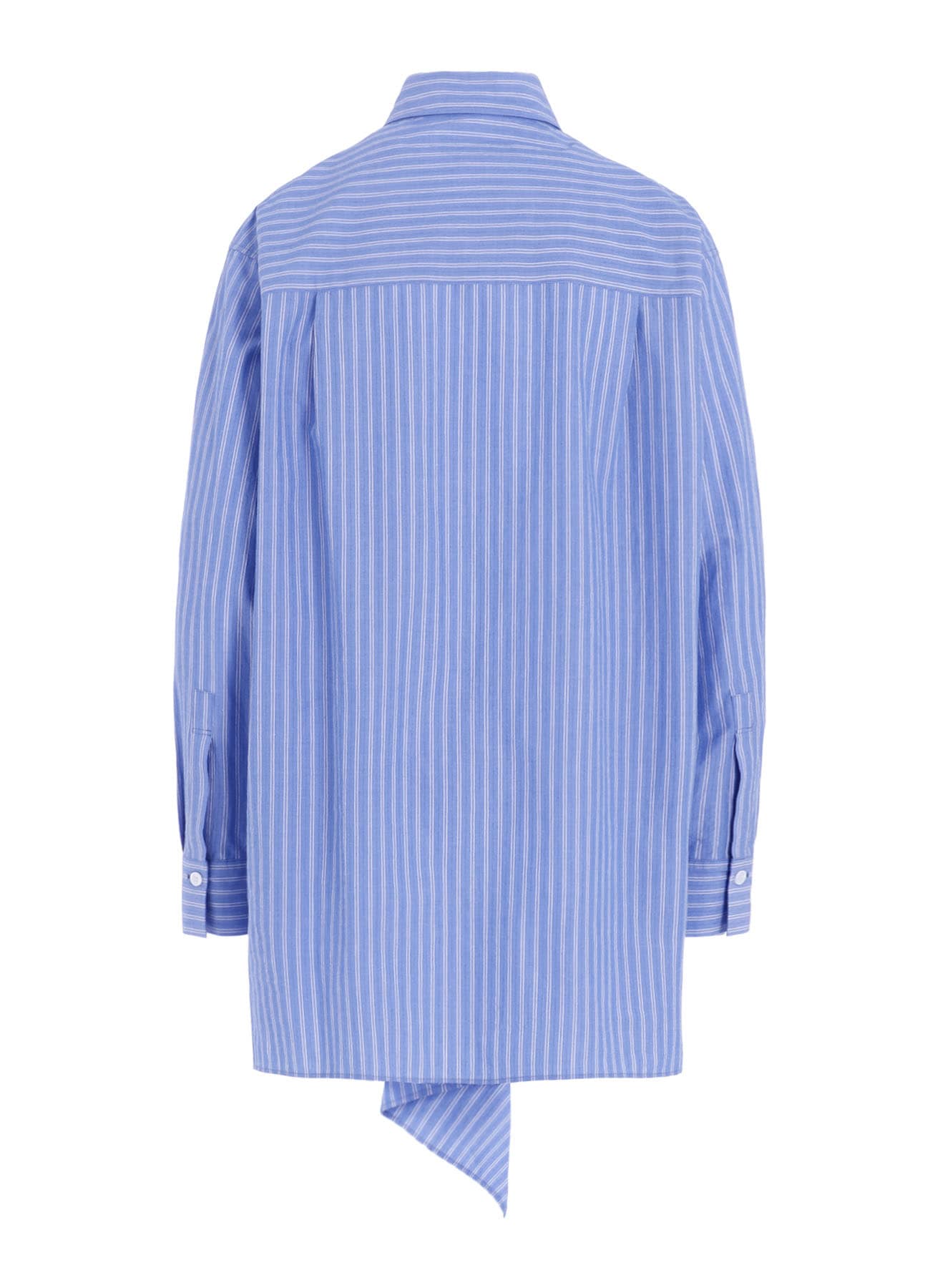 STRIPE COTTON CLOTH PLACKET BLOUSE