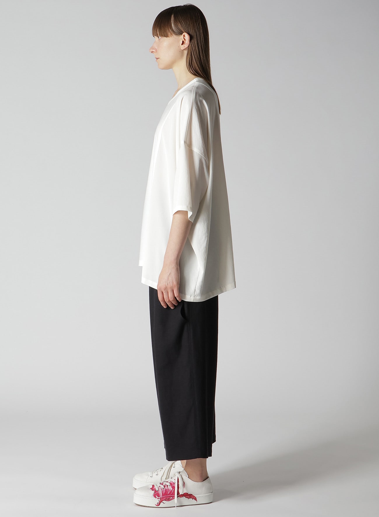 CREPE de CHINE LEFT DROP BLOUSE