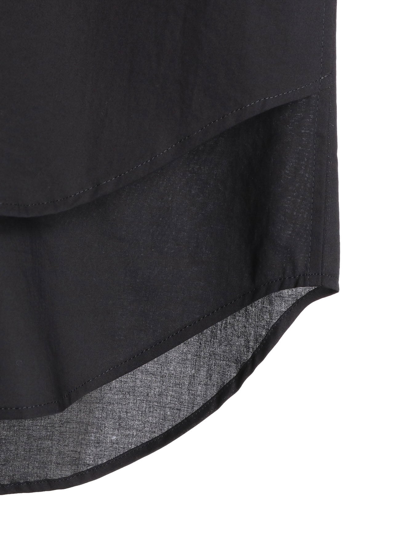 COTTON LAWN DOUBLE FRONT HEM BLOUSE