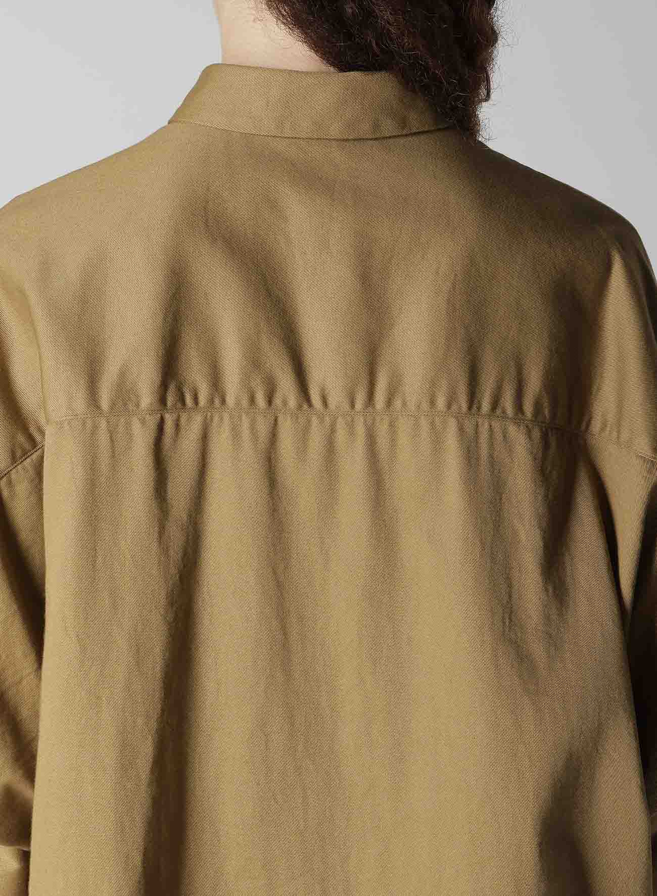 [Y's BORN PRODUCT] COTTON TWILL WIDE CUFFS SHIRT