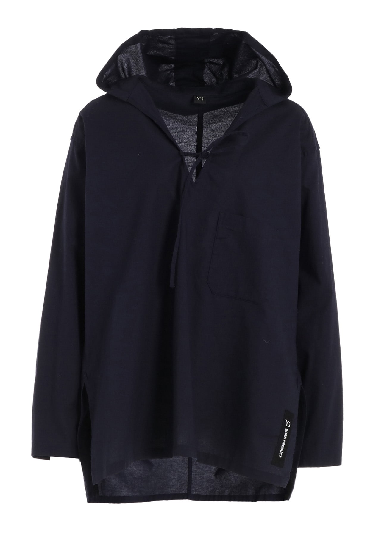 [Y's BORN PRODUCT] THIN COTTON TWILL HOODIE PULL OVER