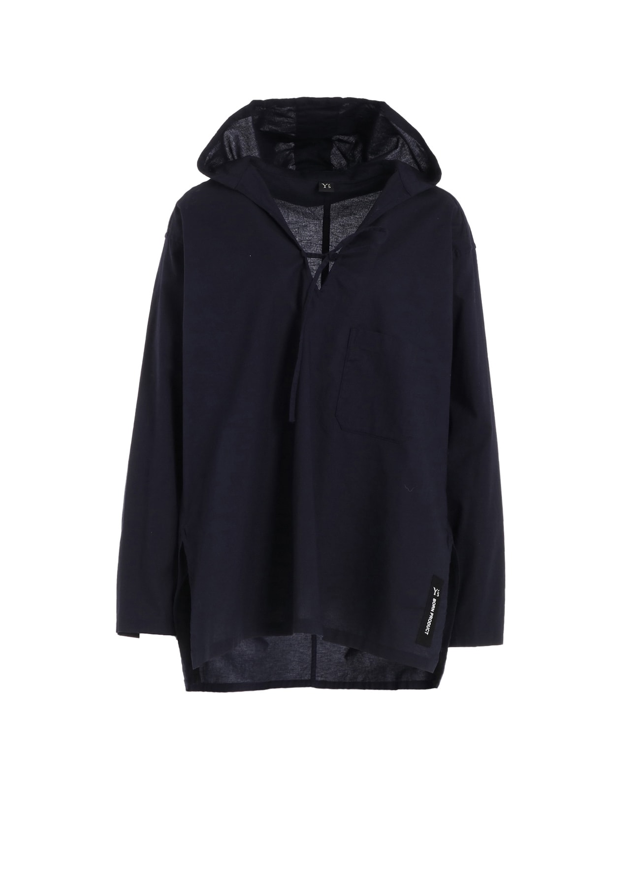 [Y's BORN PRODUCT] THIN COTTON TWILL HOODIE PULL OVER