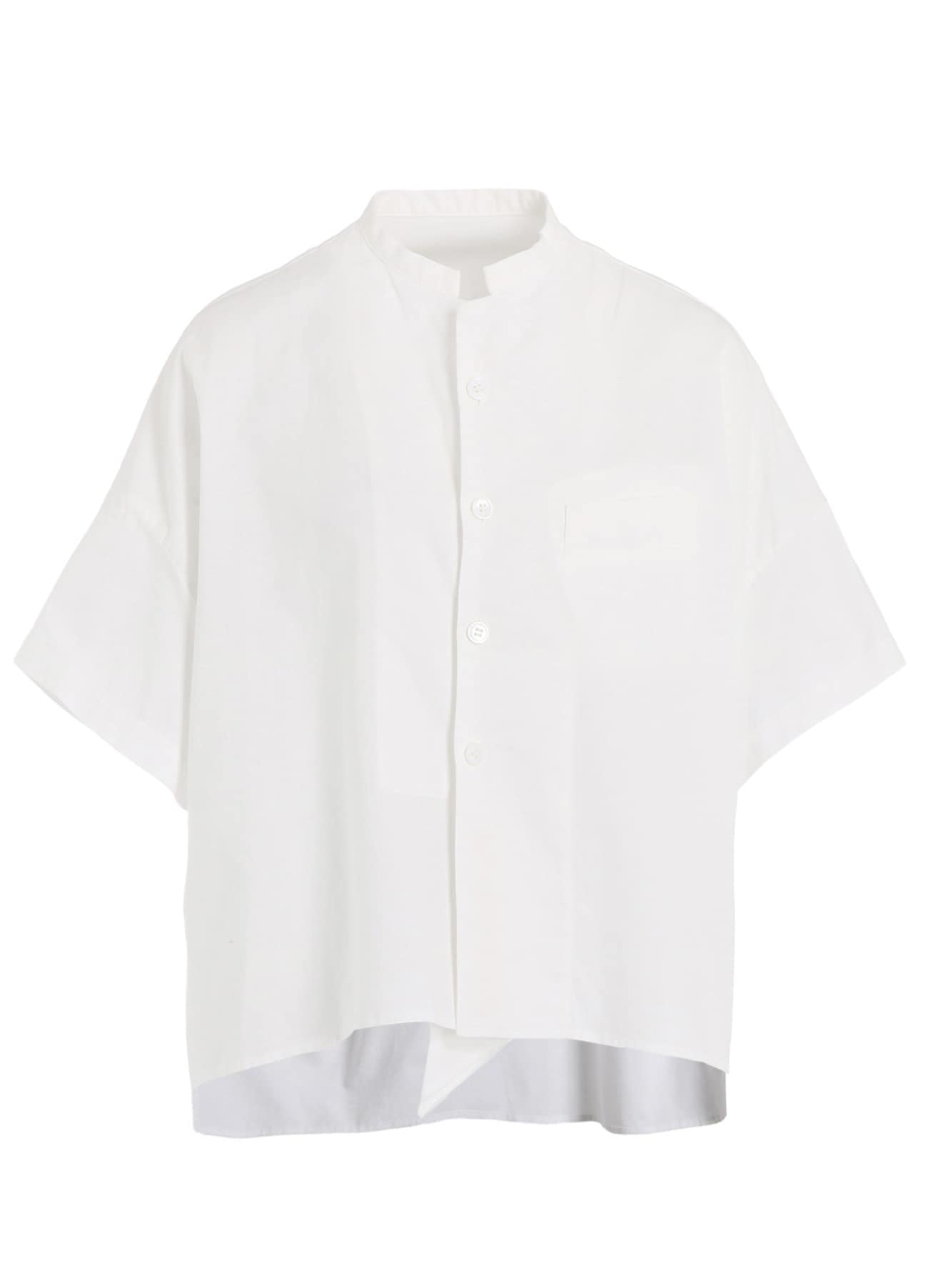 [Y's BORN PRODUCT] THIN COTTON TWILL HALF SLEEVE BOX SHIRT