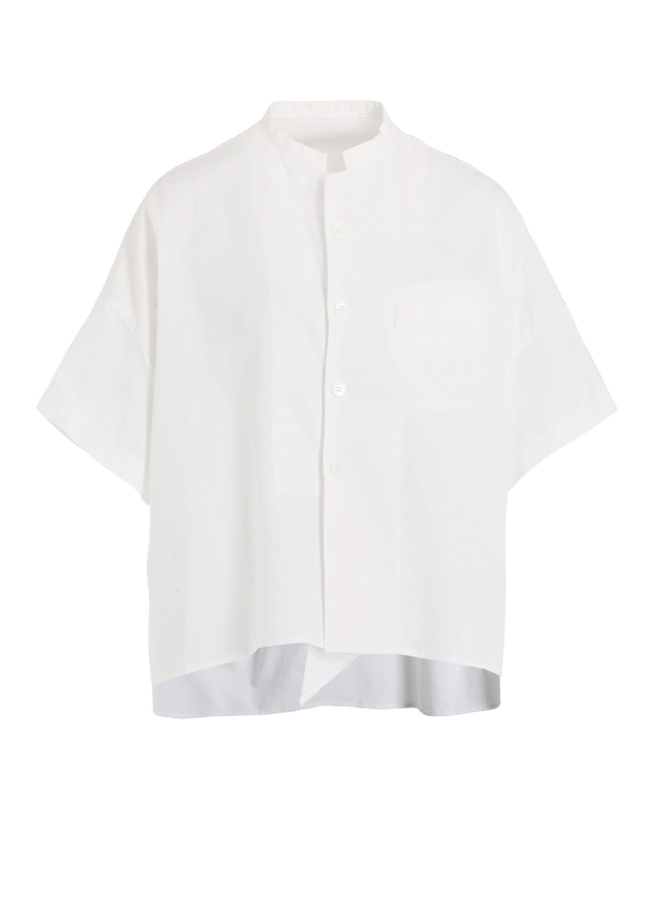 [Y's BORN PRODUCT] THIN COTTON TWILL HALF SLEEVE BOX SHIRT