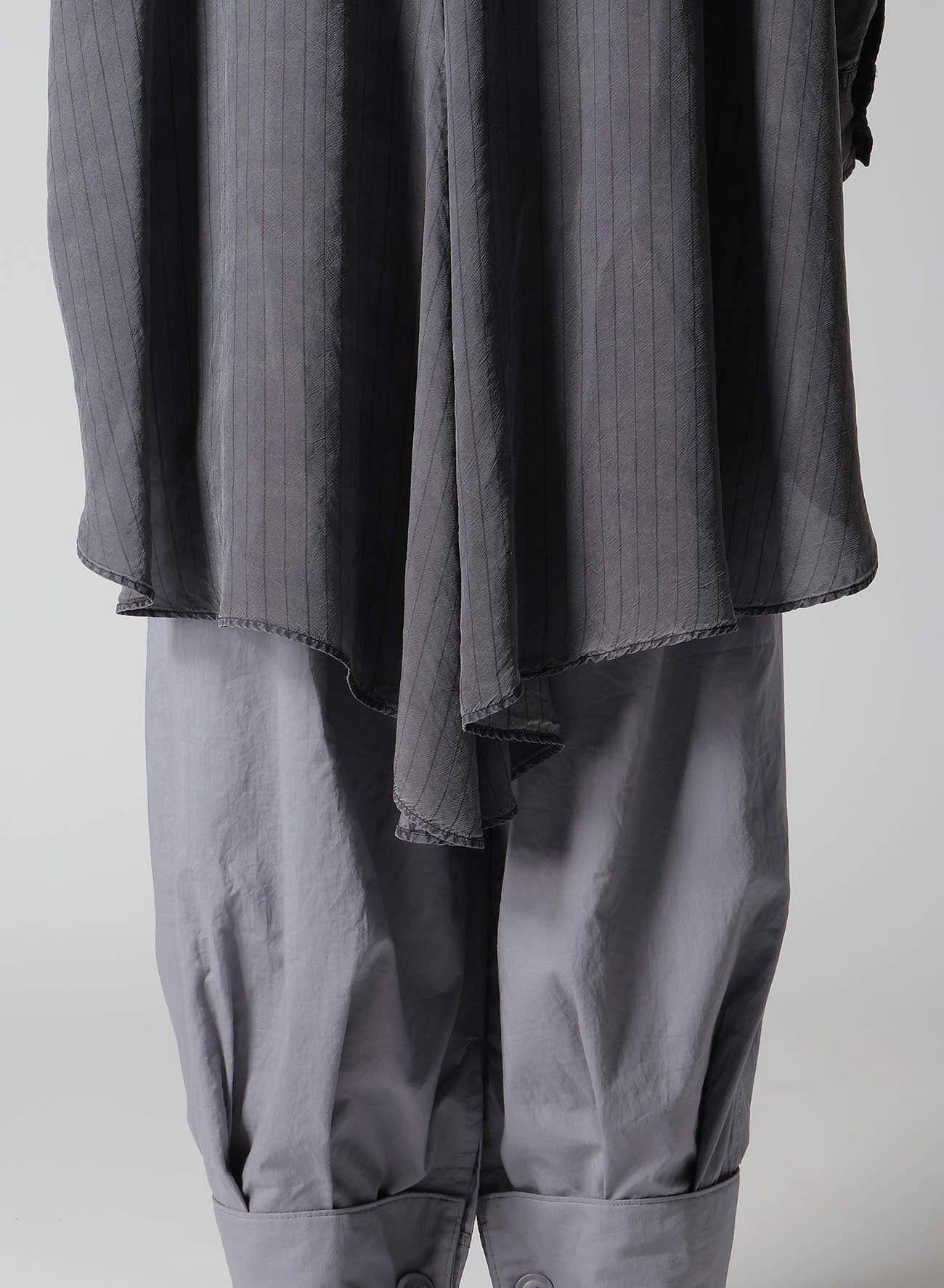 CUPRO STRIPE SHIRT DRESS WITH TIE