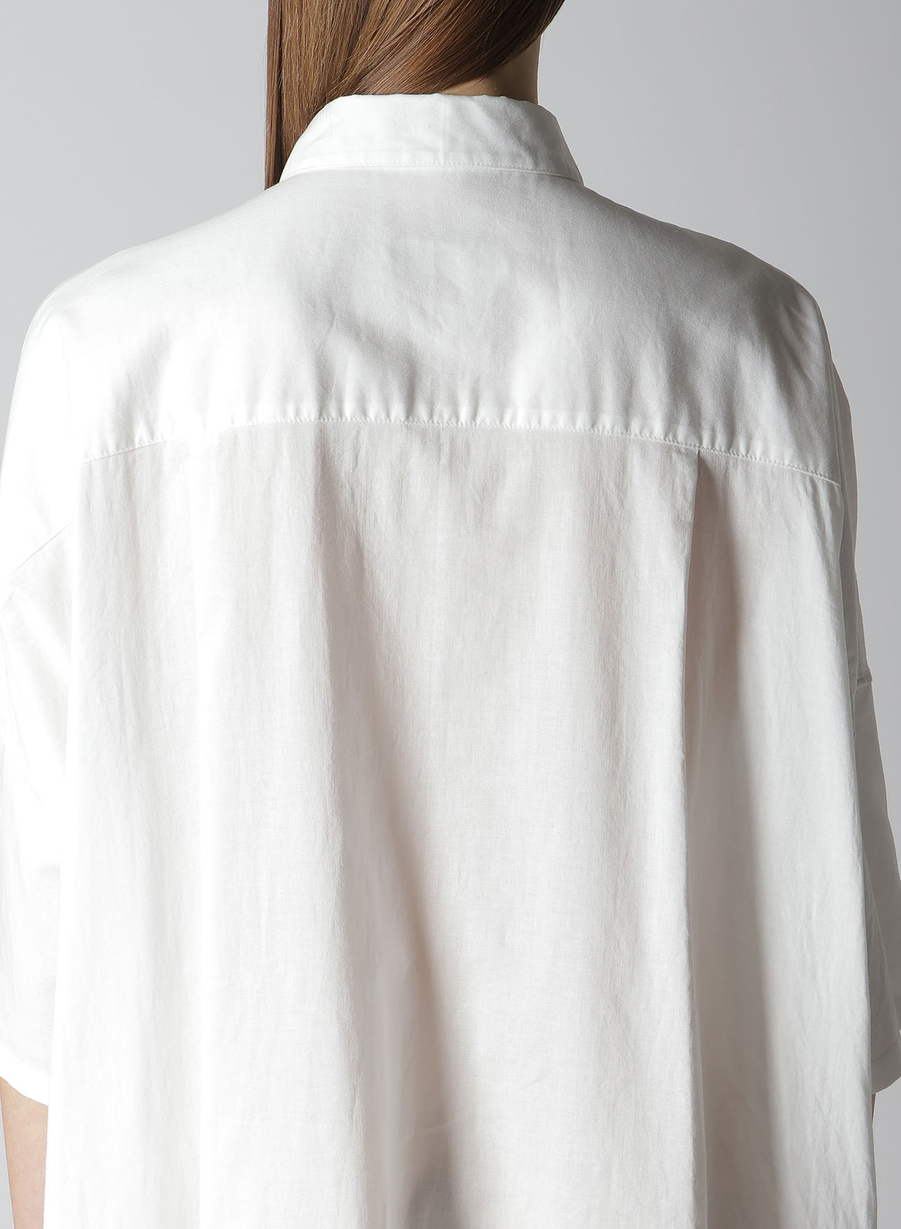 [Y's BORN PRODUCT] THIN COTTON TWILL BIG SHIRT DRESS