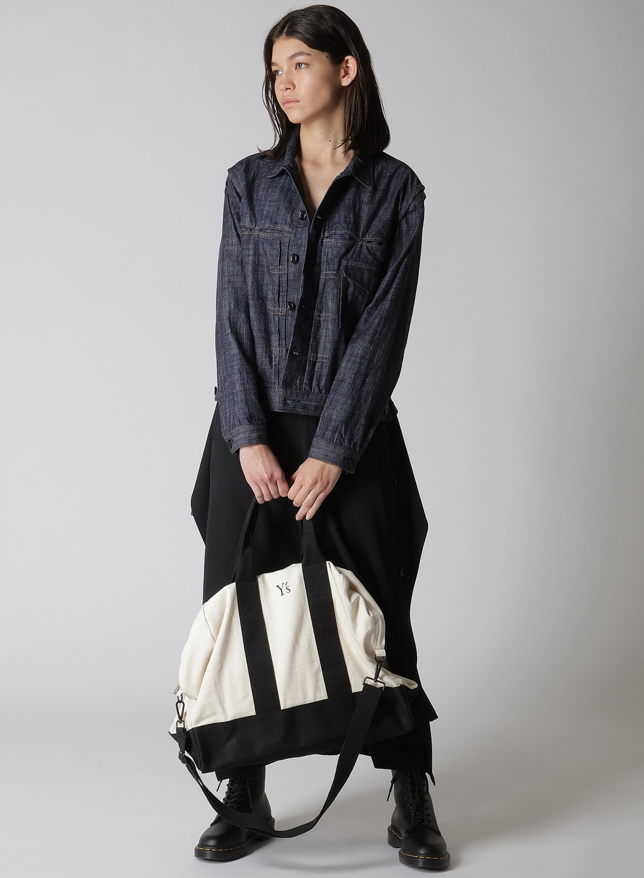 【THE SHOP先行発売】CANVAS COMBI BOSTON BAG