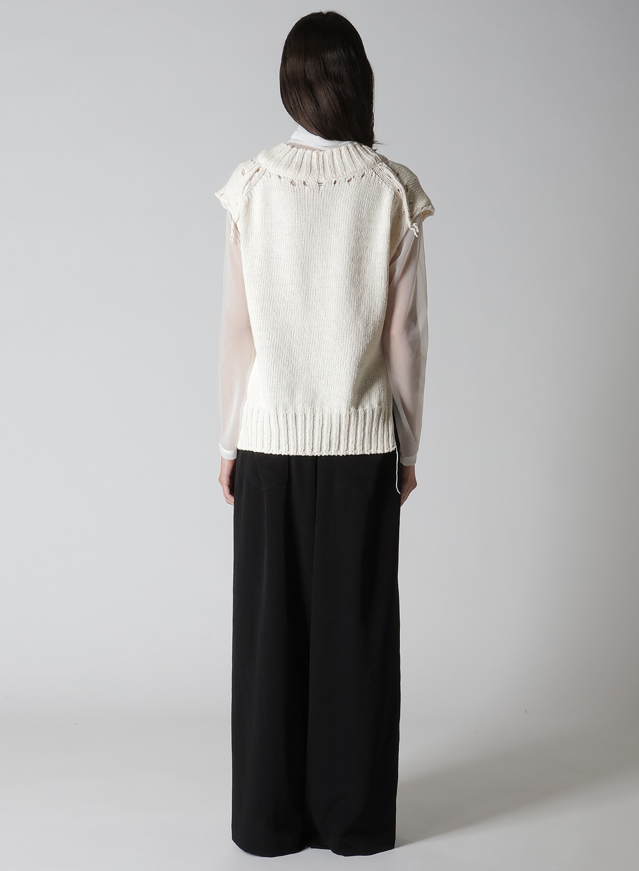 BROAD STITCH JERSEY LINKING VEST