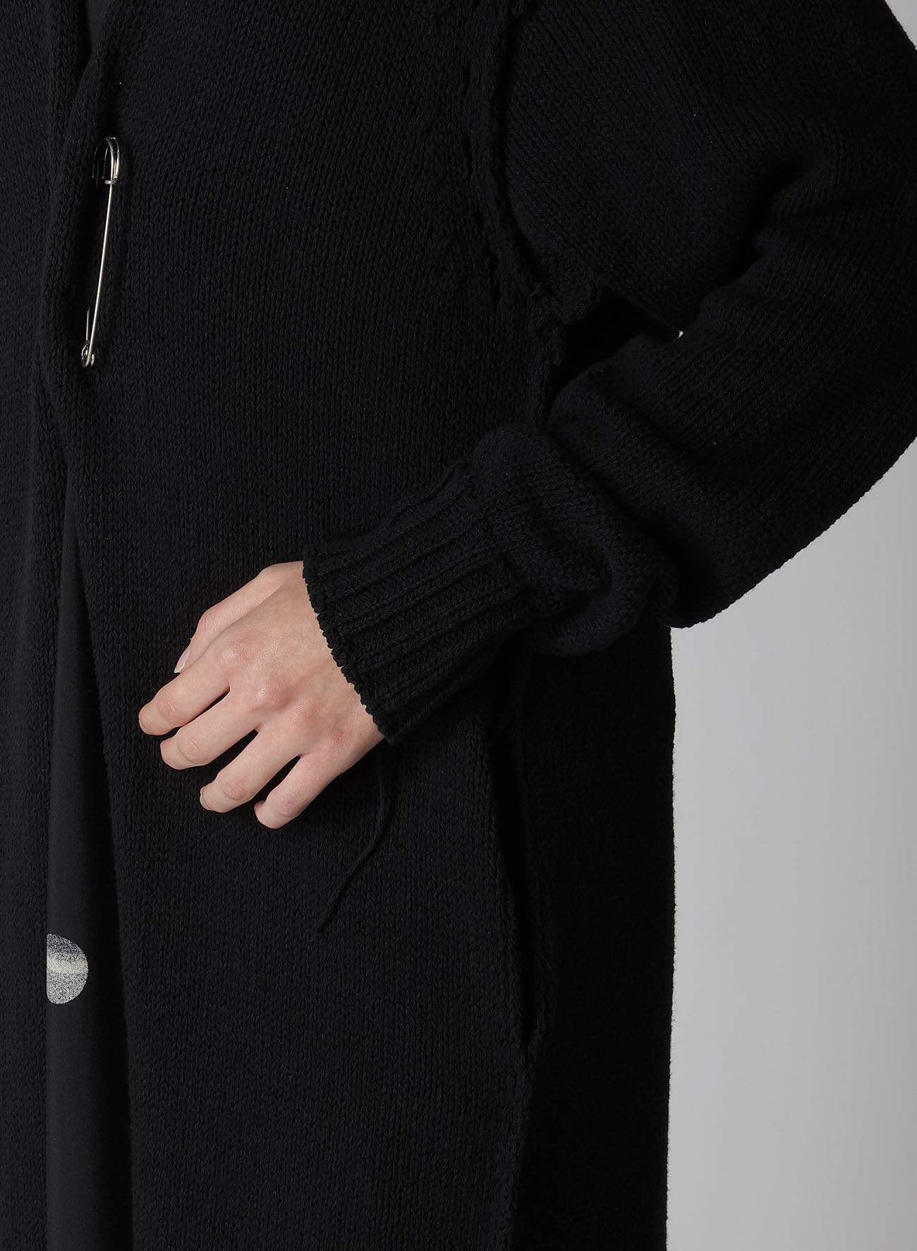 BROAD STITCH JERSEY LINKING CARDIGAN