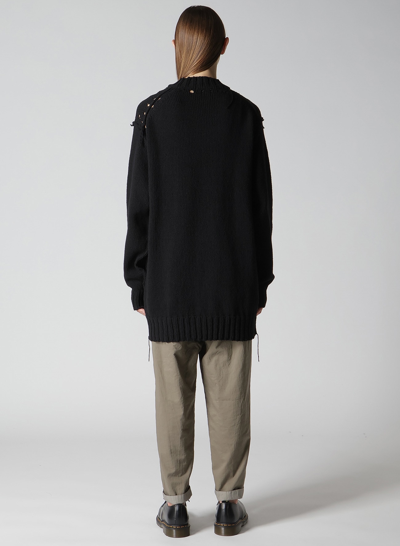 BROAD STITCH JERSEY LINKING PULLOVER