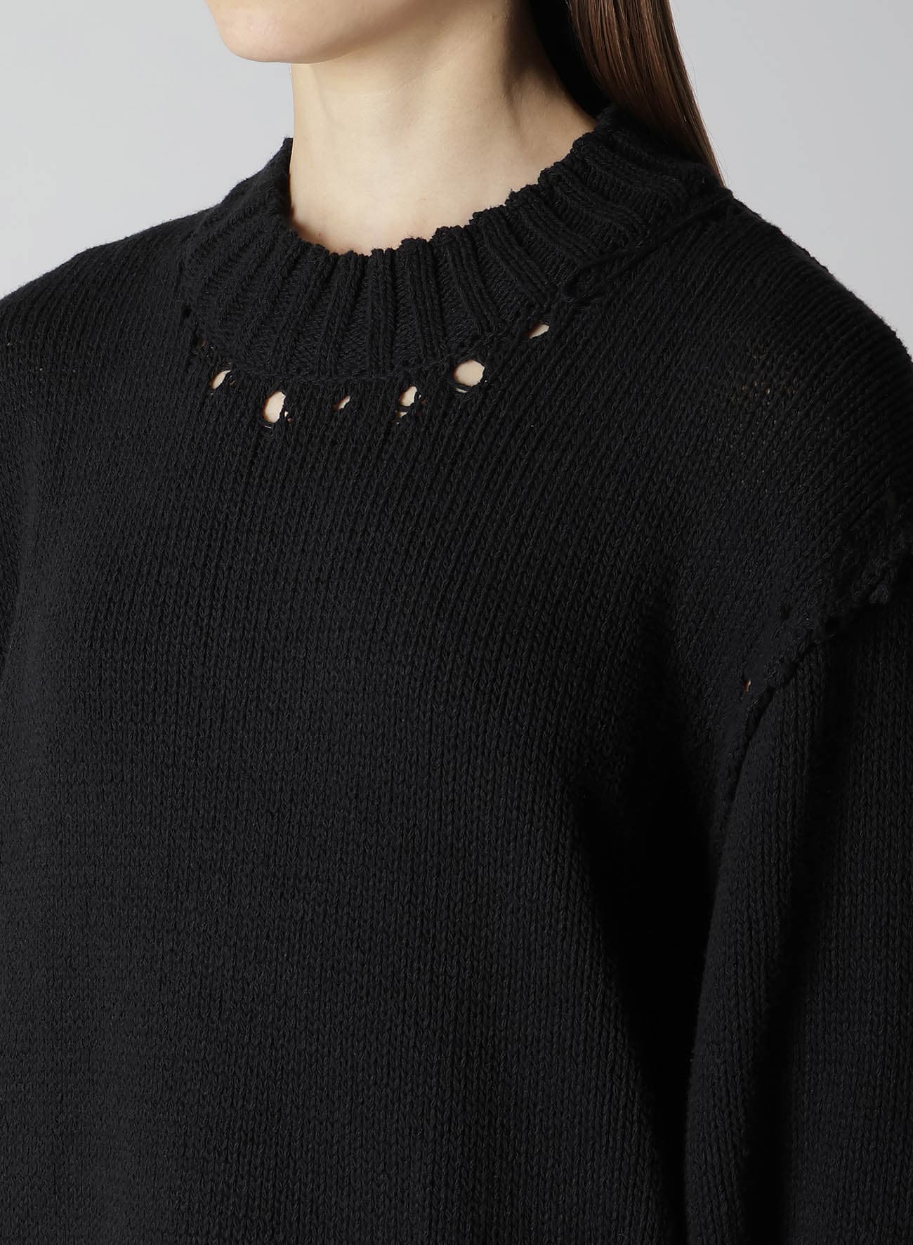 BROAD STITCH JERSEY LINKING PULLOVER