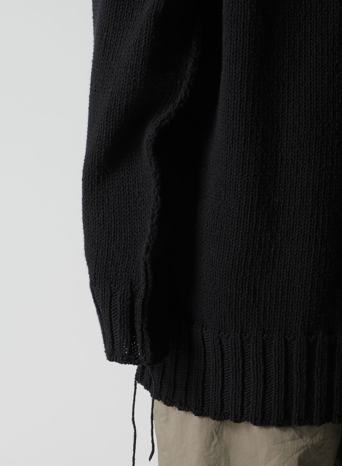 BROAD STITCH JERSEY LINKING PULLOVER