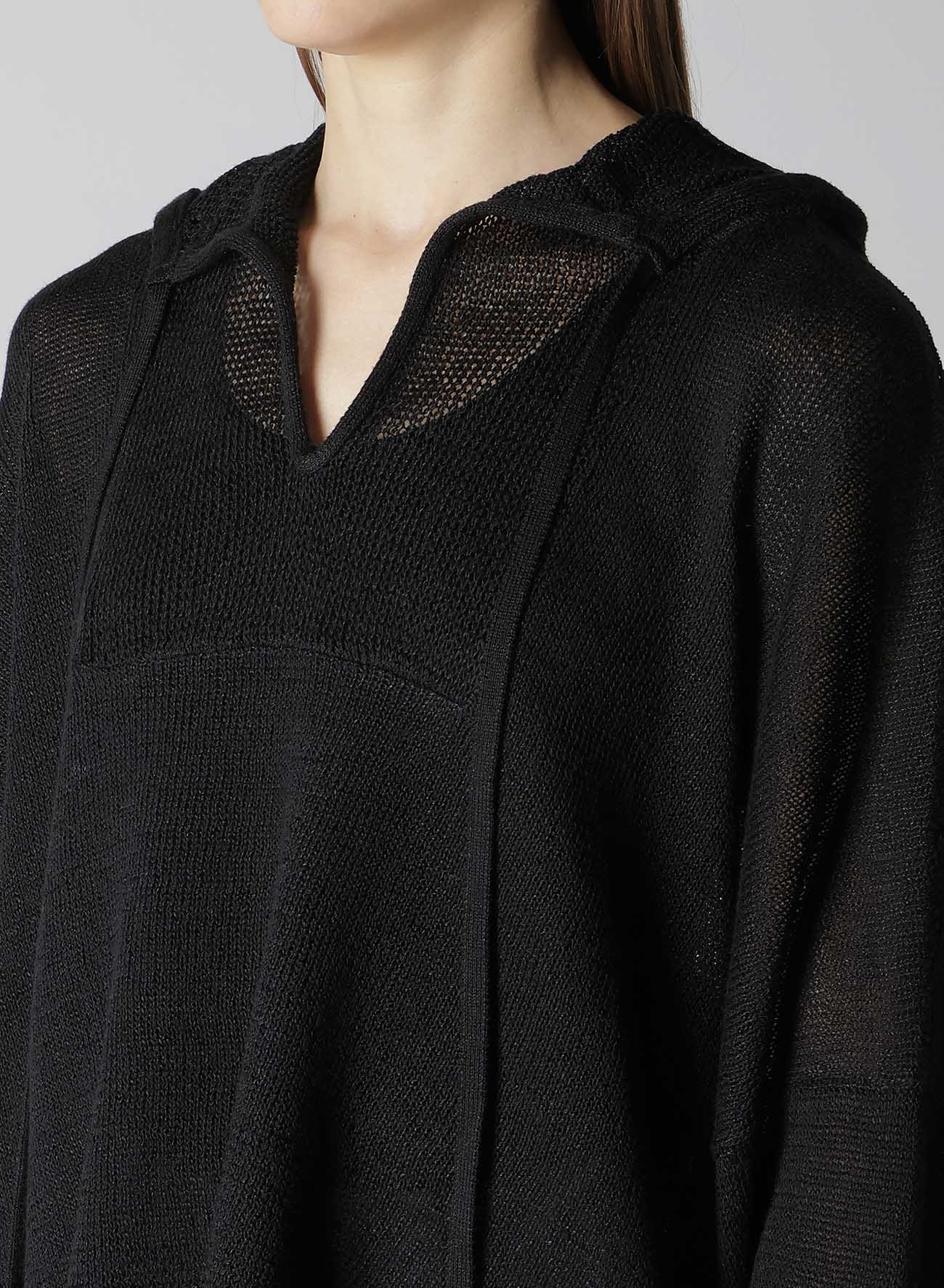 JERSEY BROAD STITCH SKIPPER HOODIE PULLOVER