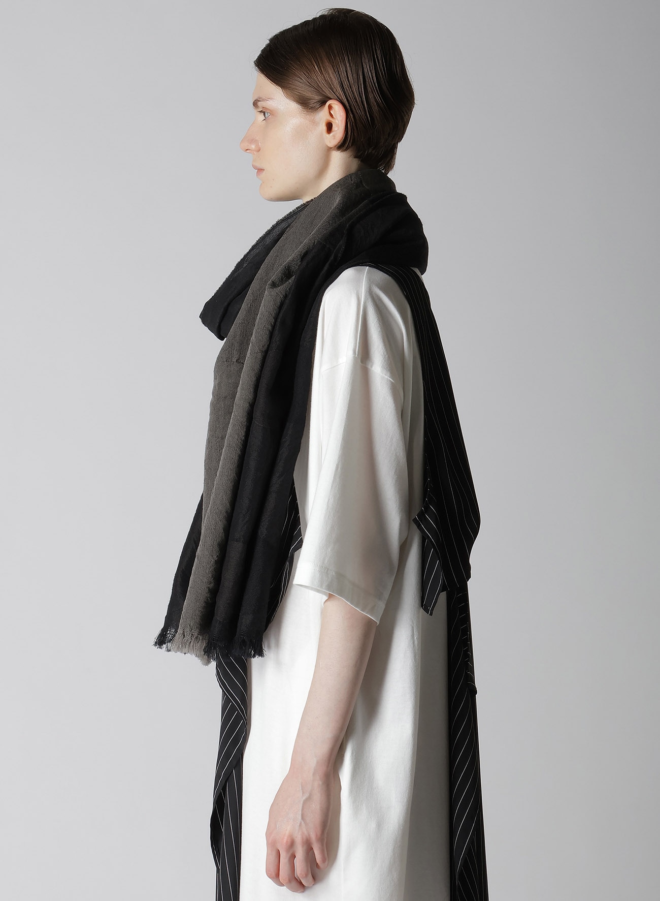 【THE SHOP先行発売】JACQUARD PANEL POLKA DOT SCARF