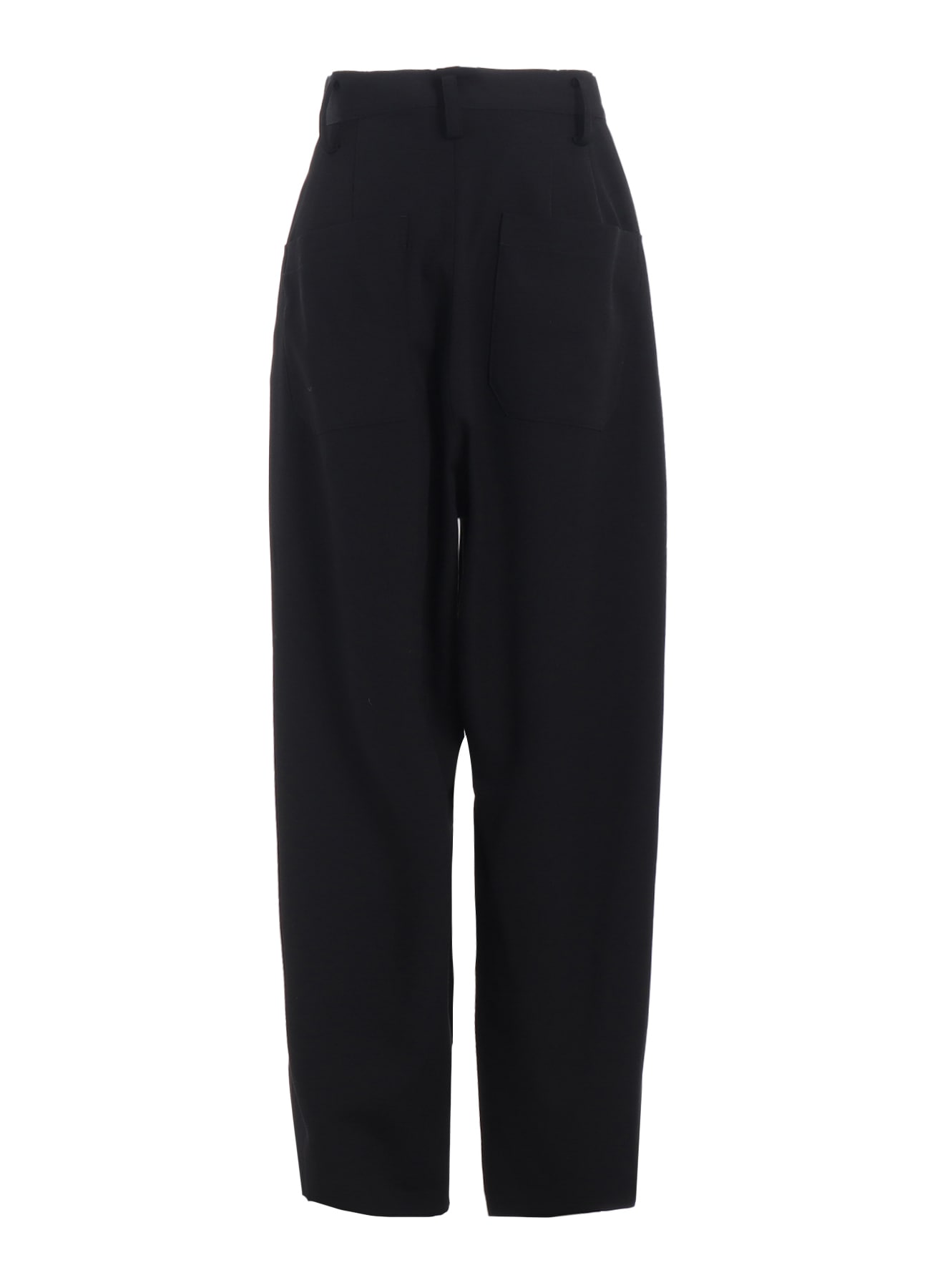 WOOL GABARDINE FRONT DOUBLE TUCKED PANTS