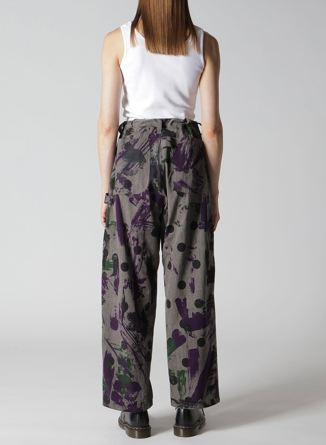 HEATHER POLKA DOT WORK PANTS