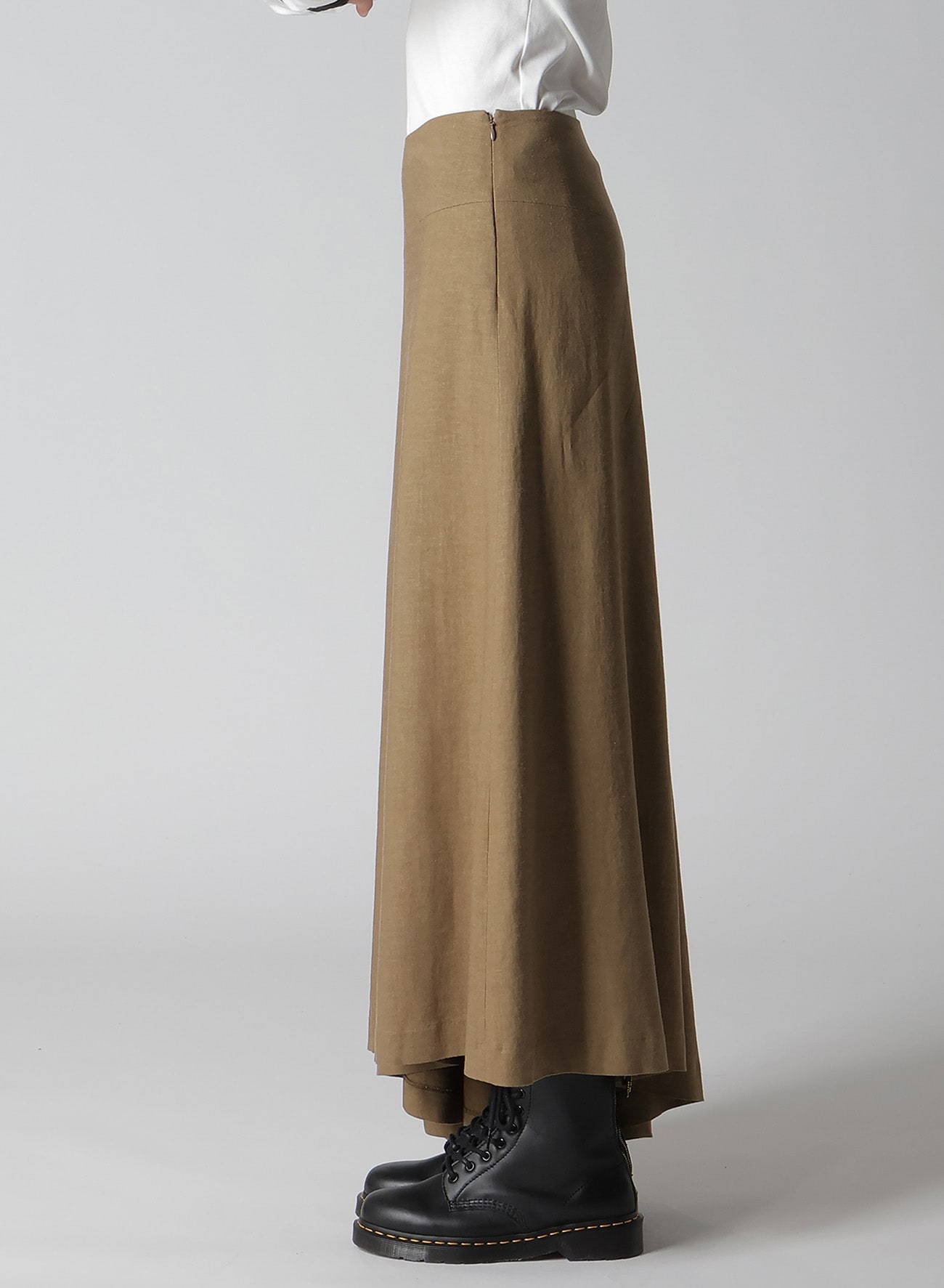 RY/LI CANVAS ASYMMETERIC FLARE SKIRT