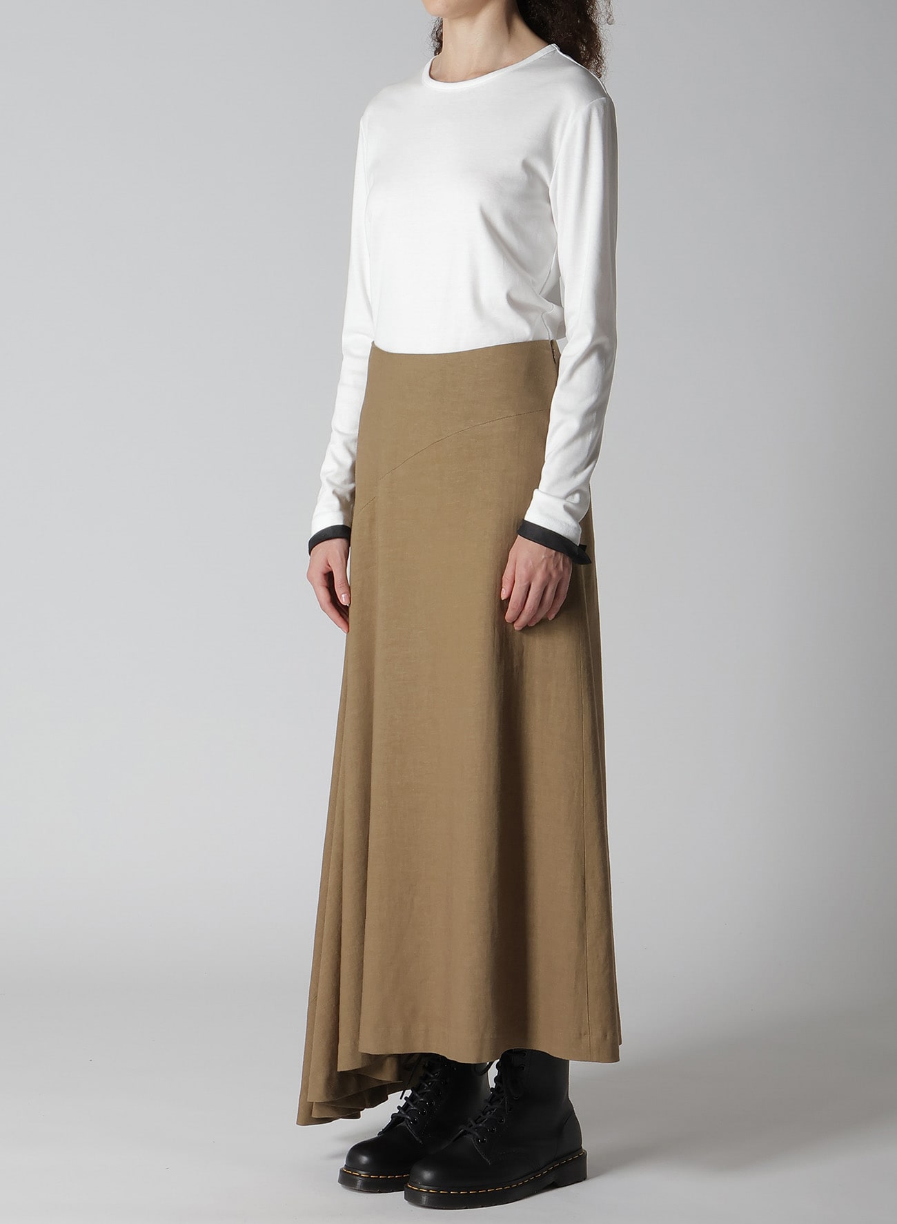 RY/LI CANVAS ASYMMETERIC FLARE SKIRT