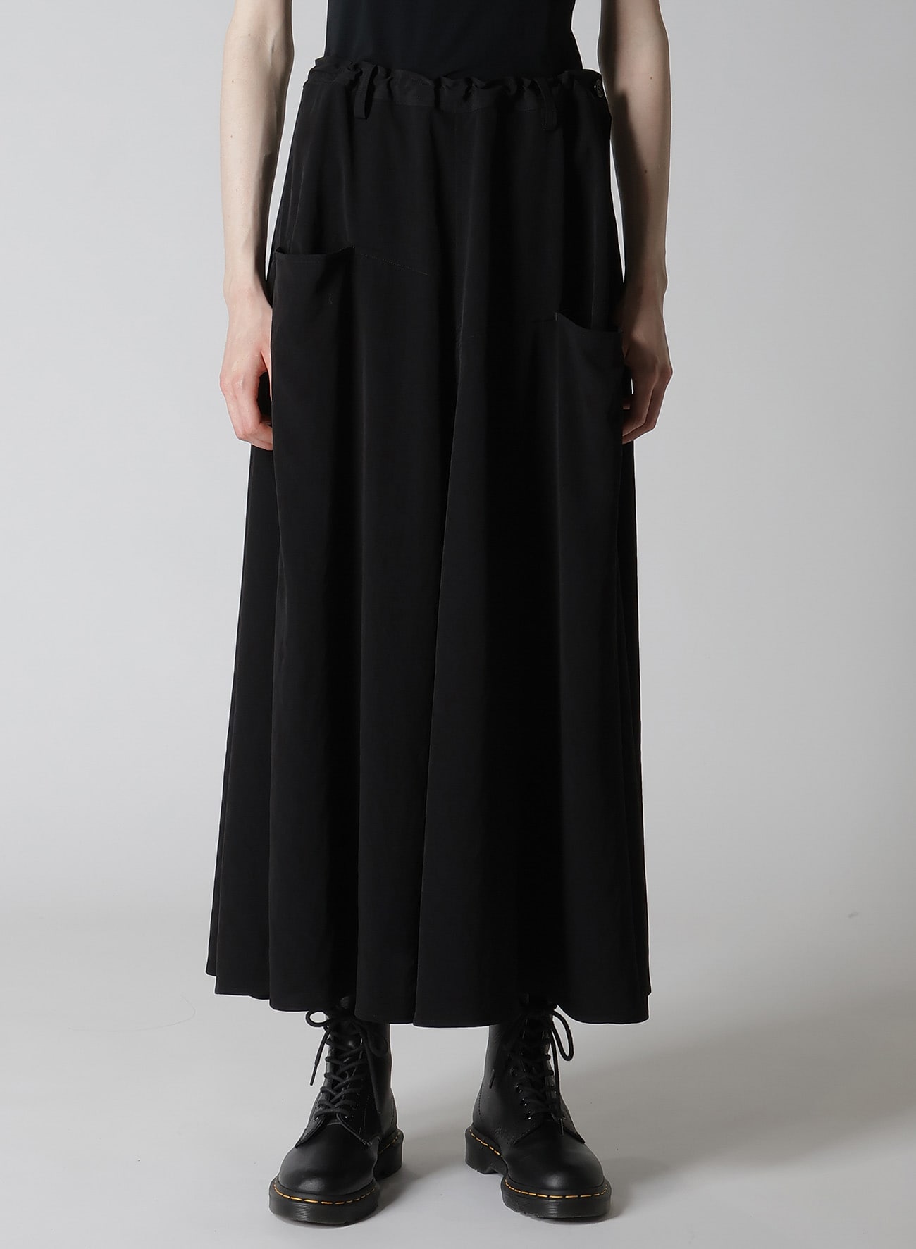 CREPE de CHINE FRONT PANEL POCKET SKIRT