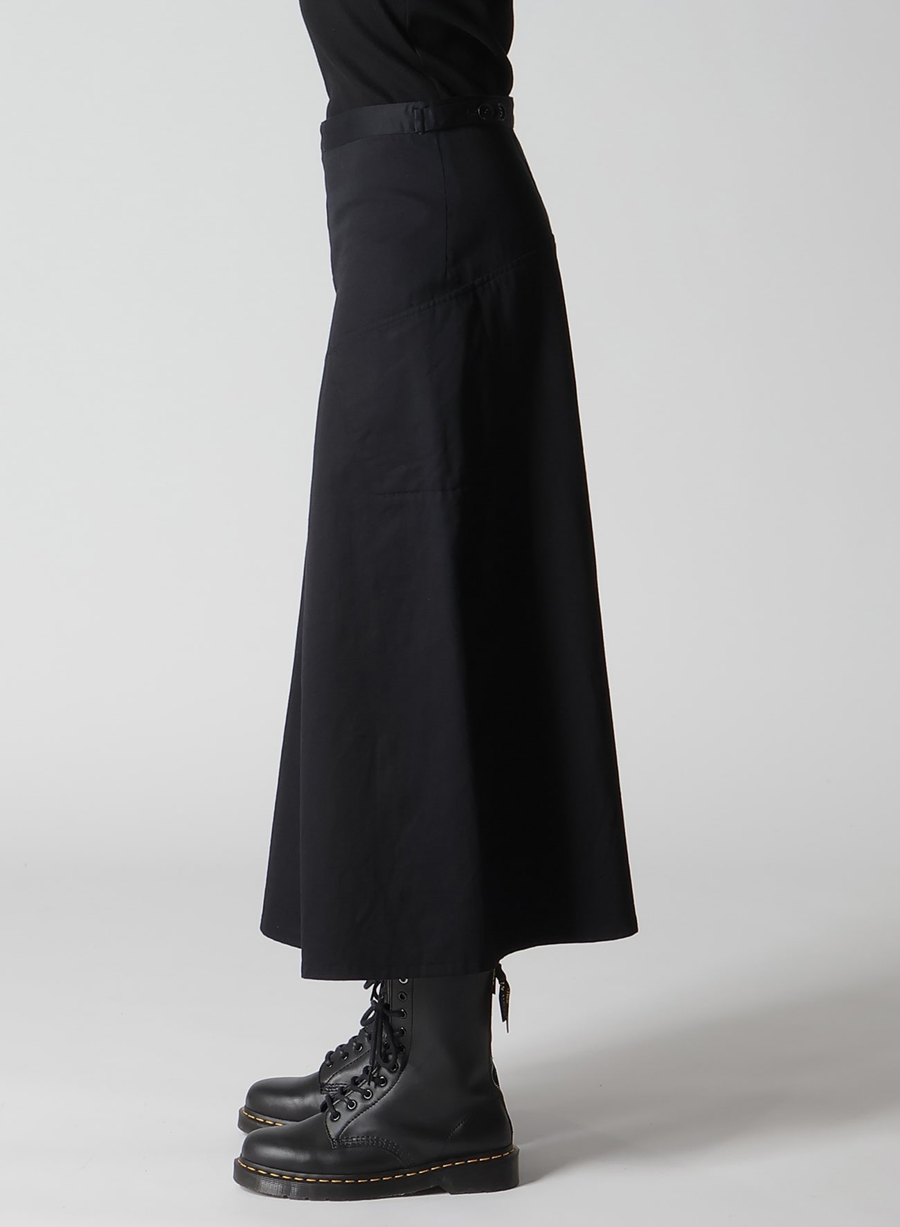 [Y's BORN PRODUCT] COTTON TWILL SKIRT WITH  GUSSET