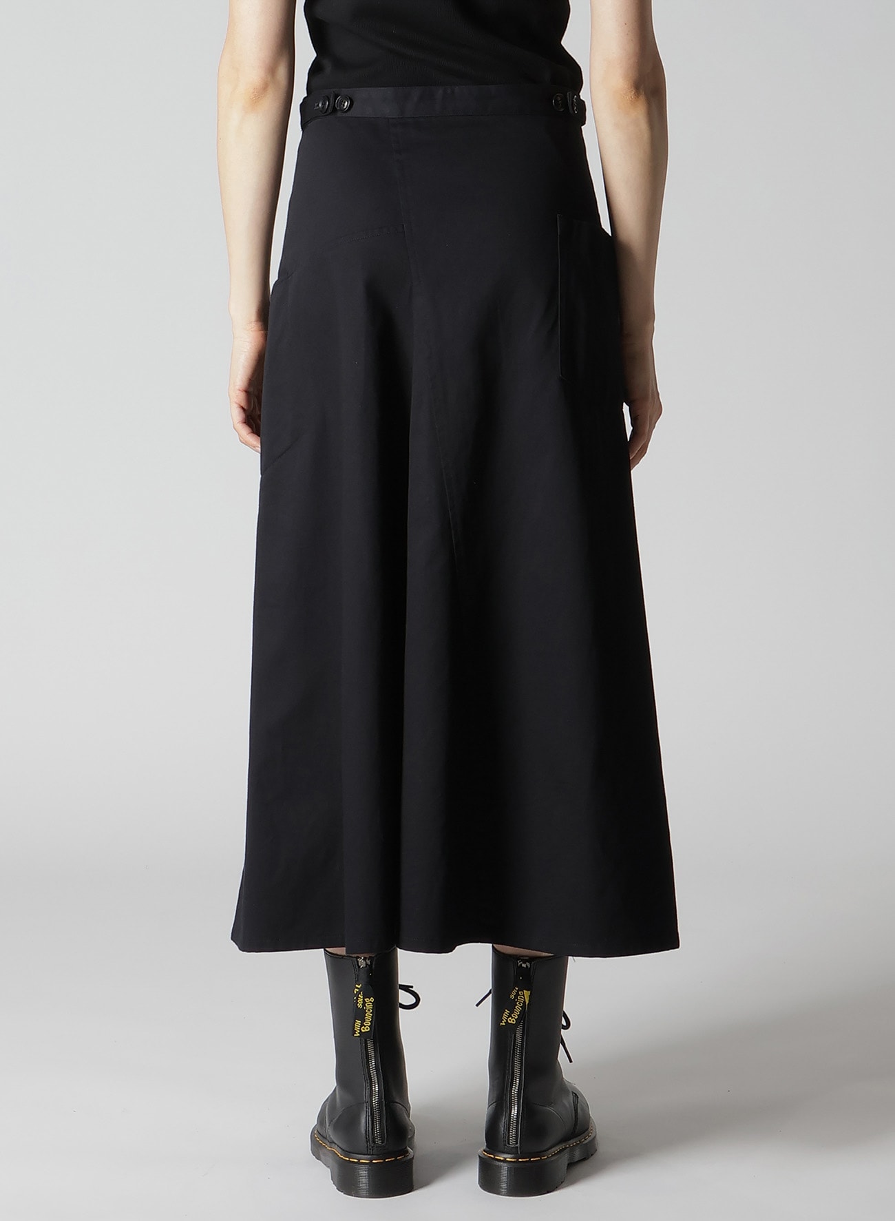 [Y's BORN PRODUCT] COTTON TWILL SKIRT WITH  GUSSET