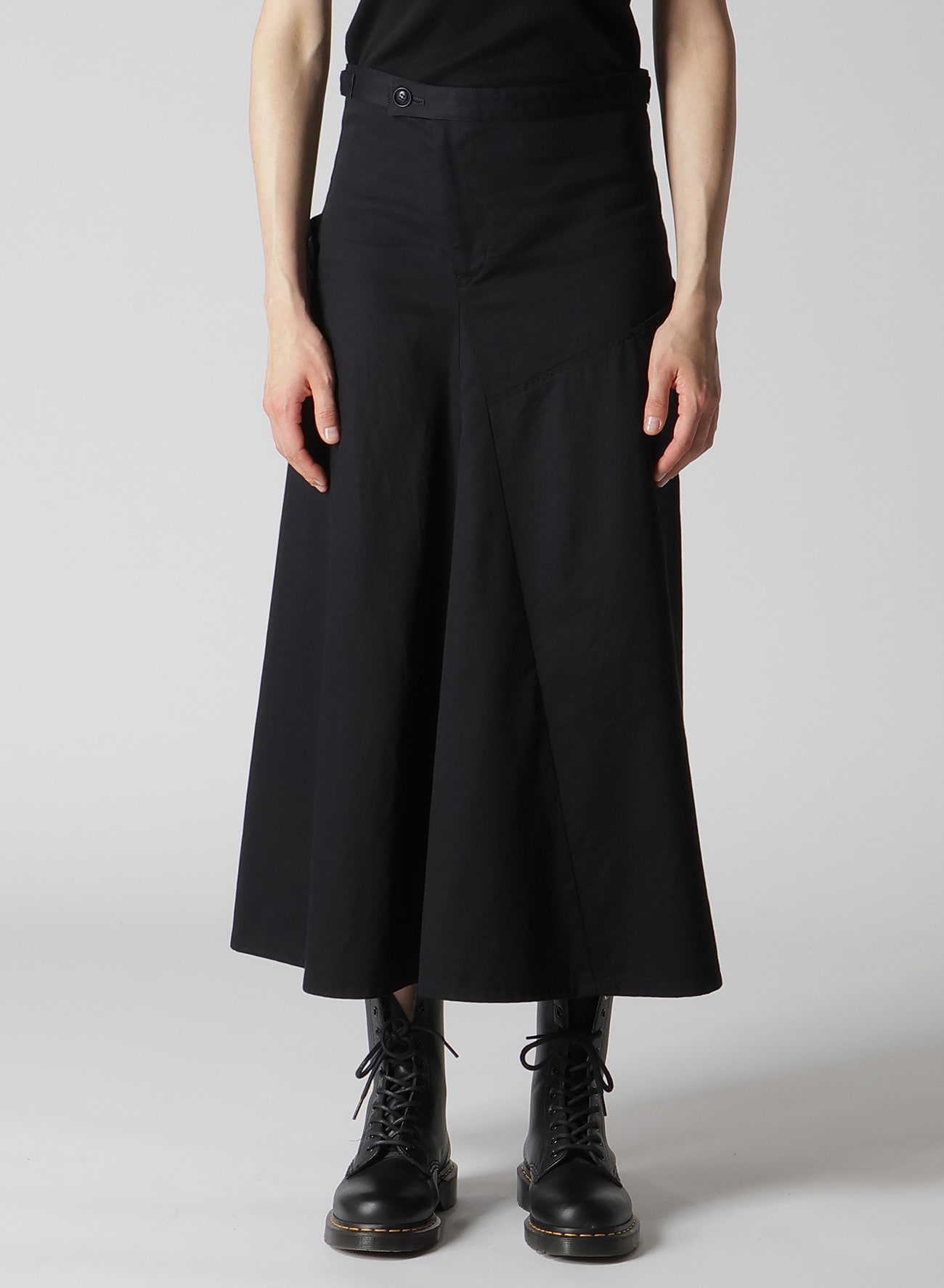 [Y's BORN PRODUCT] COTTON TWILL SKIRT WITH  GUSSET