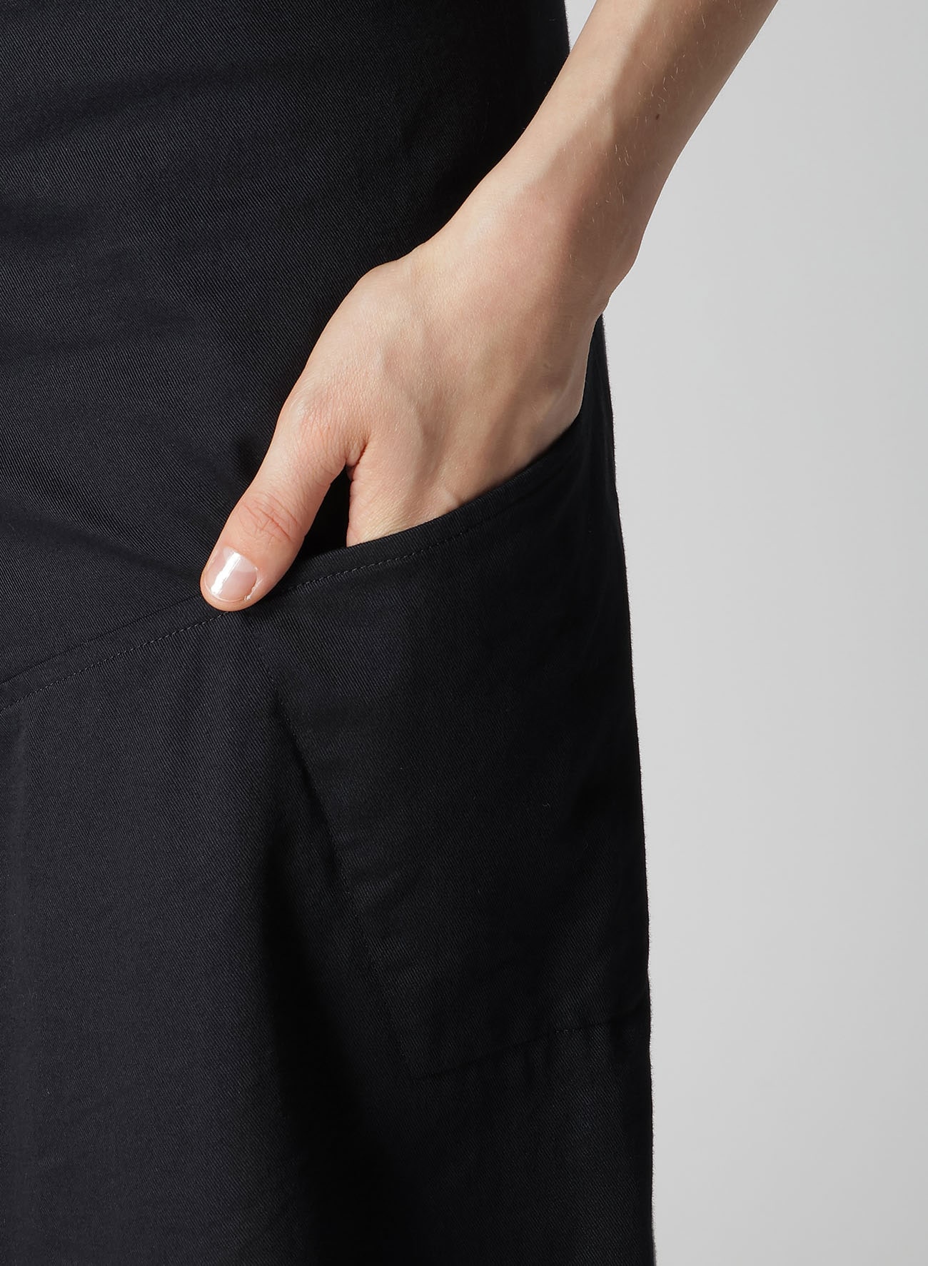 [Y's BORN PRODUCT] COTTON TWILL SKIRT WITH  GUSSET