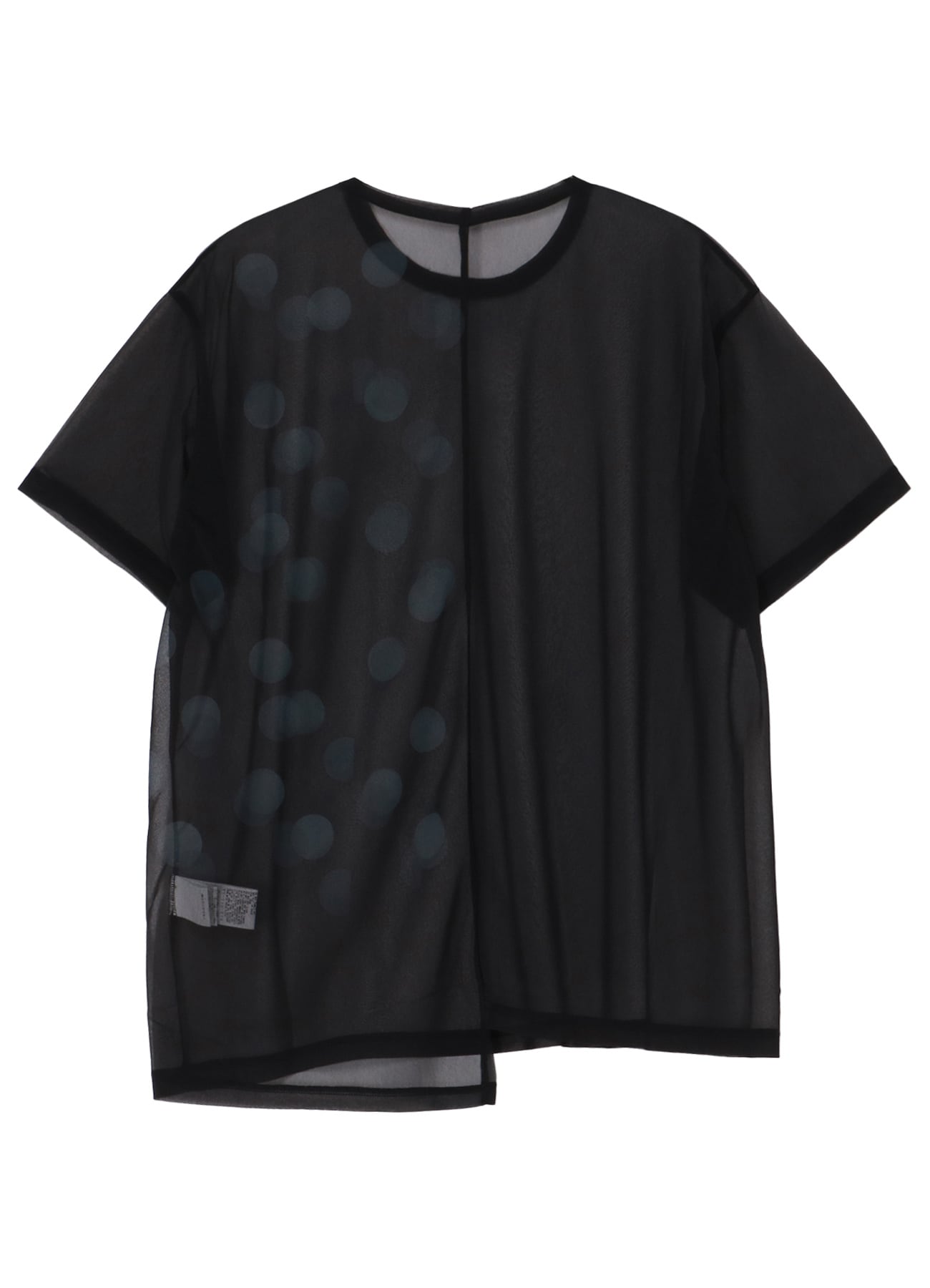 GAUZE JERSEY DOT PRINT HALF SLEEVE T